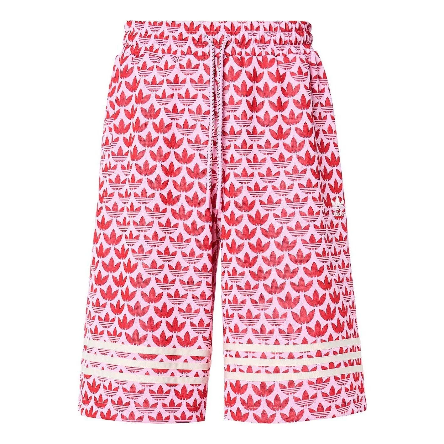 (WMNS) adidas Adicolor 70s BB Monogram Shorts 'Pink' IK7858 - 1