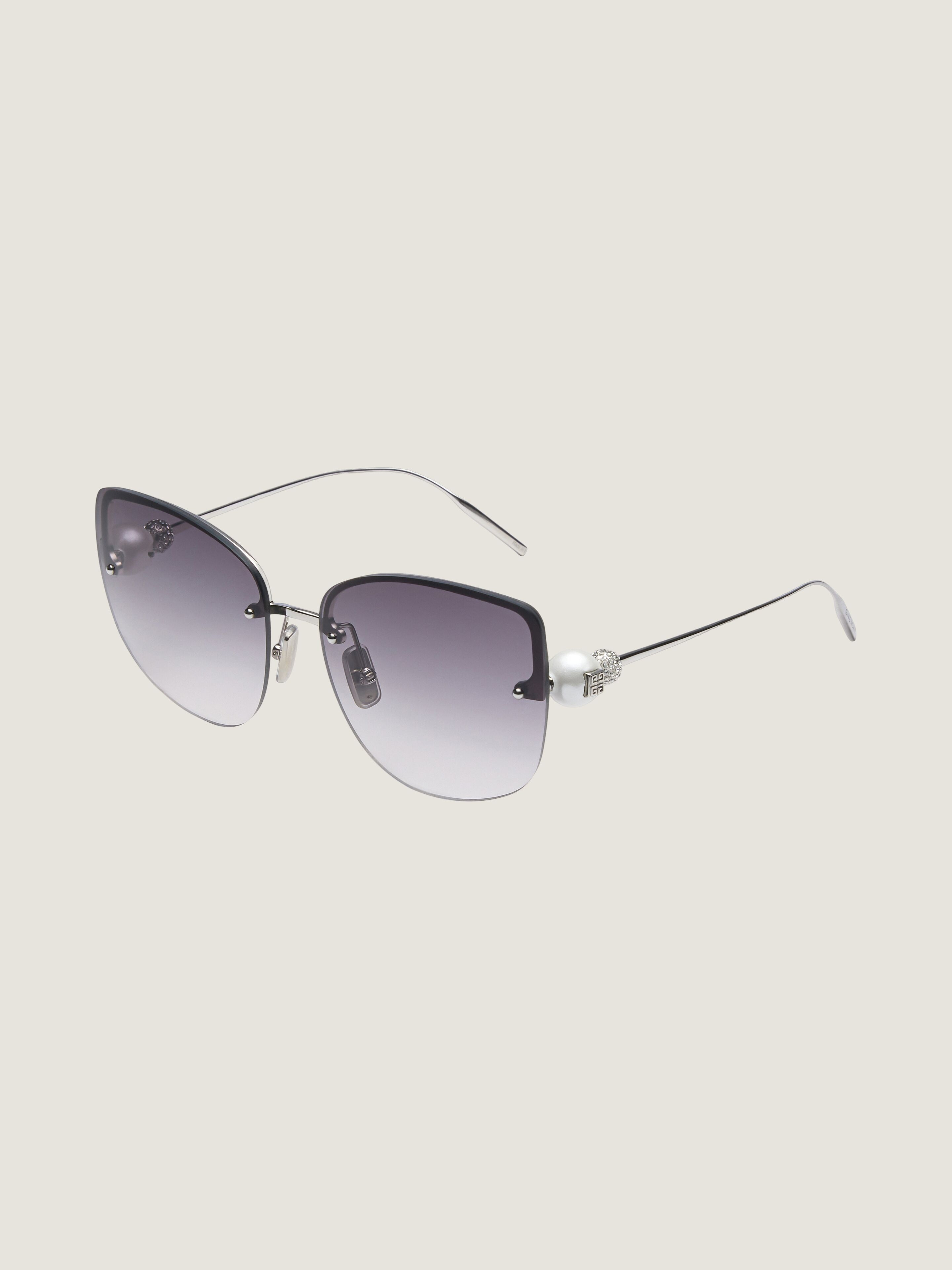 4G PEARL SUNGLASSES IN METAL WITH CRYSTALS - 2