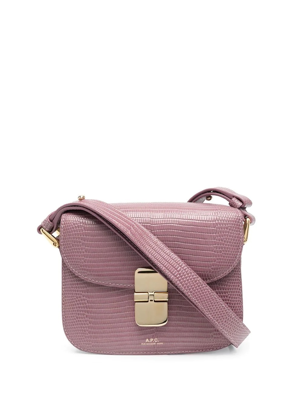 lizard-effect shoulder bag - 1