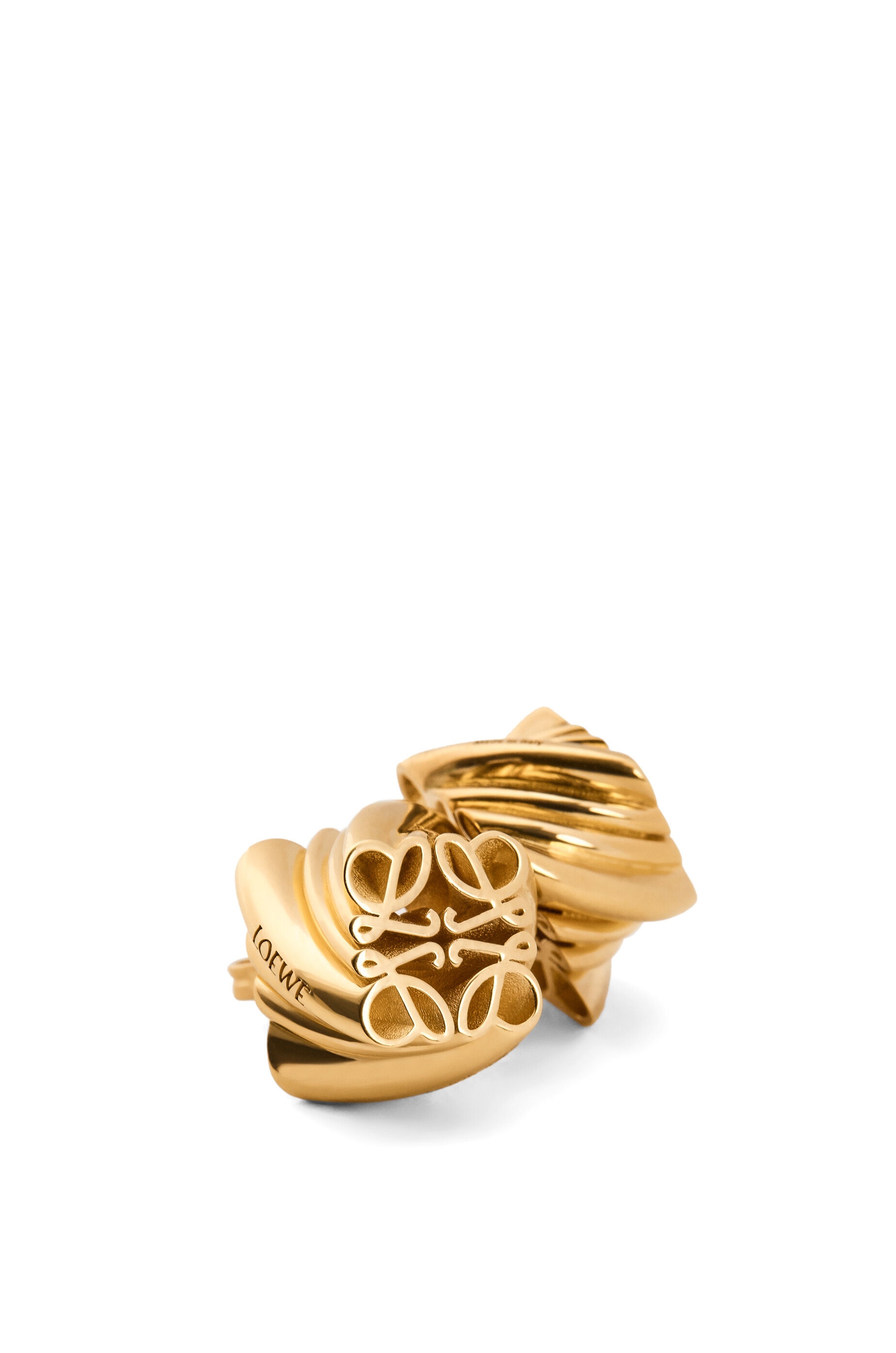 Twisted Anagram stud earrings in sterling silver - 2