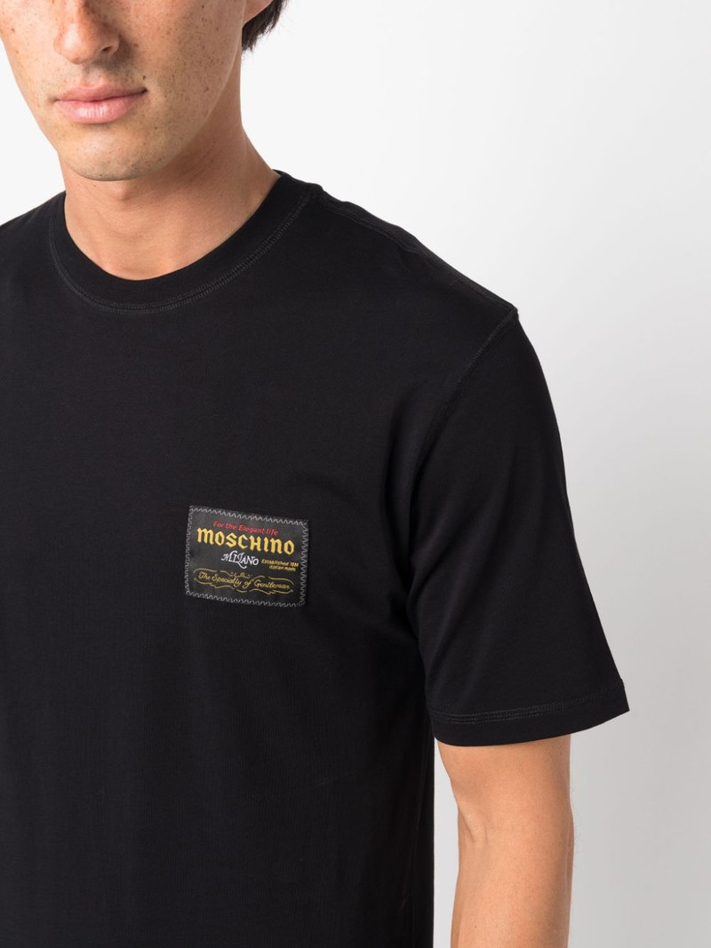 logo-patch cotton T-Shirt 5