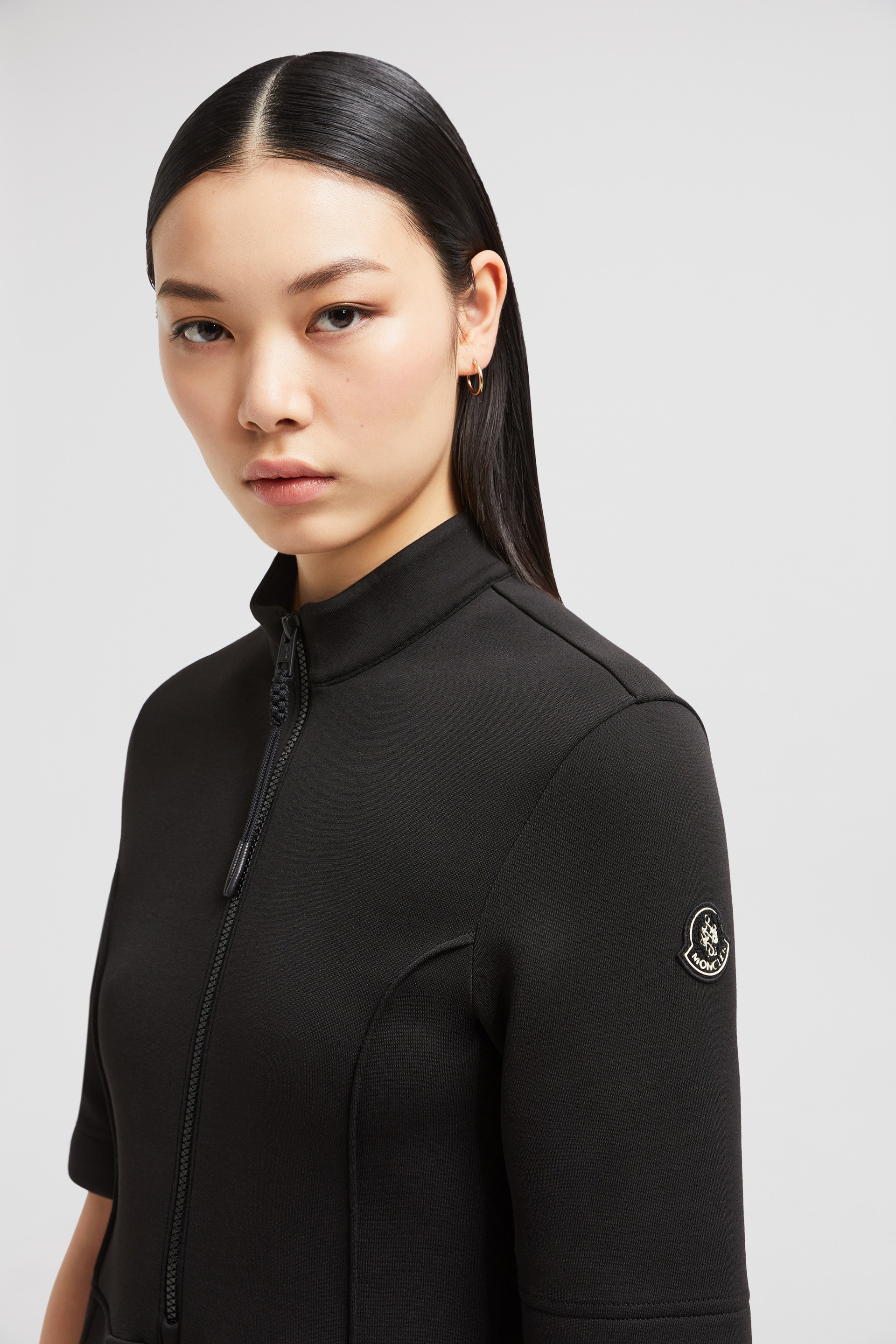 Year of the Snake Patch Neoprene Mini Dress - 4