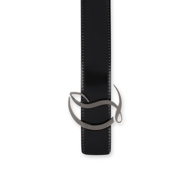 Cl Logo Belt BLACK/GUN METAL 4
