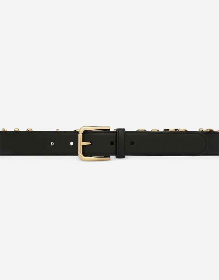 Calfskin belt with lettering - 3