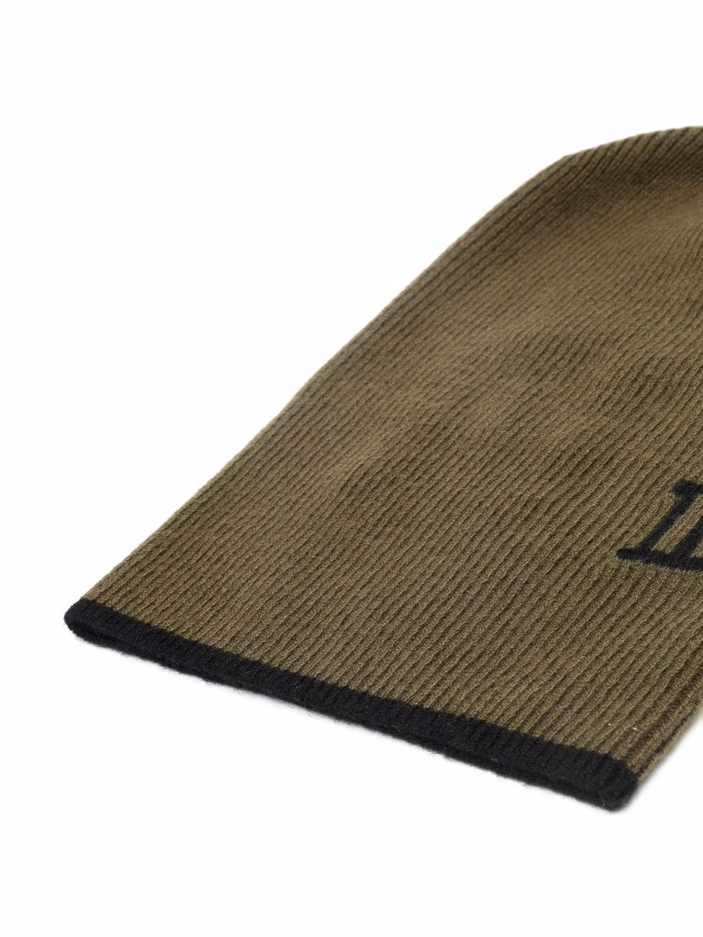 logo-knit contrast-trim beanie - 2