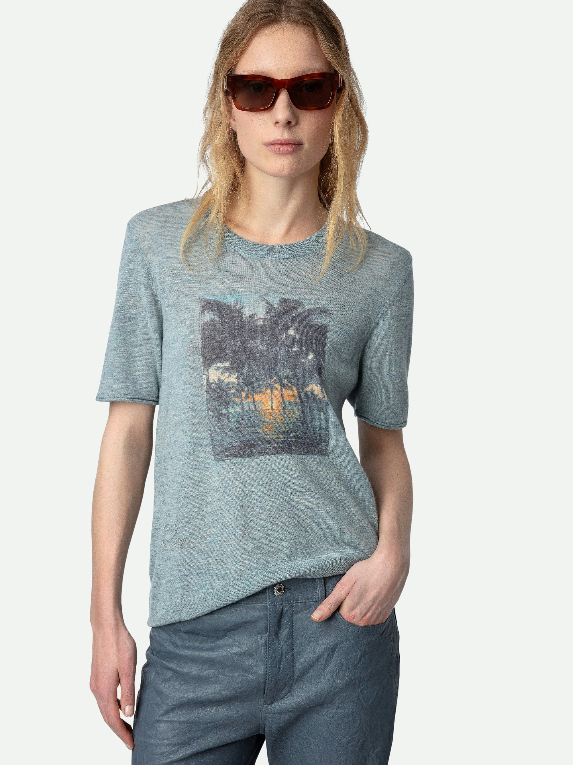 Ida Photoprint Cashmere Sweater - 5