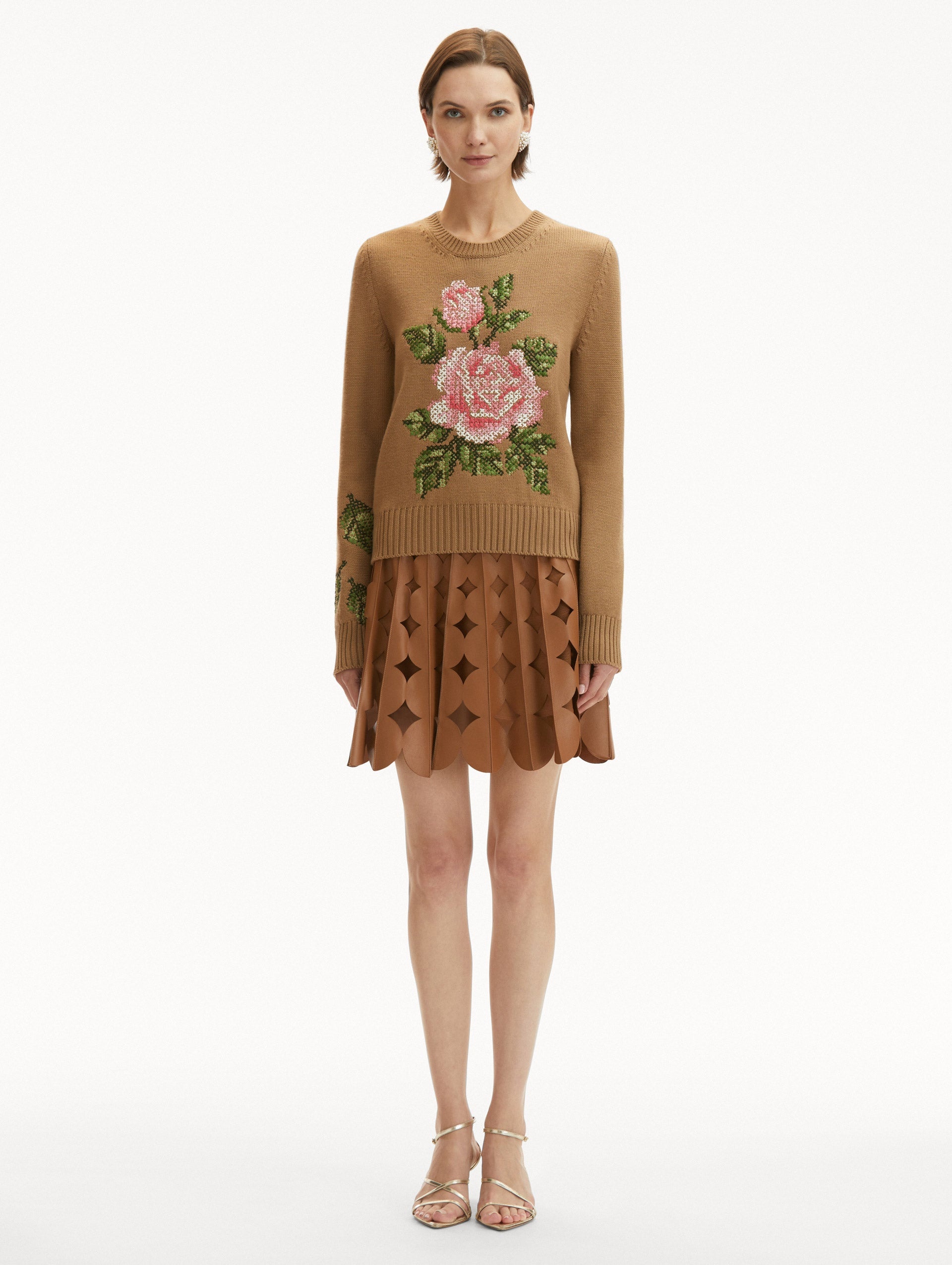 ENGLISH ROSE CROSS STICH PULLOVER - 3