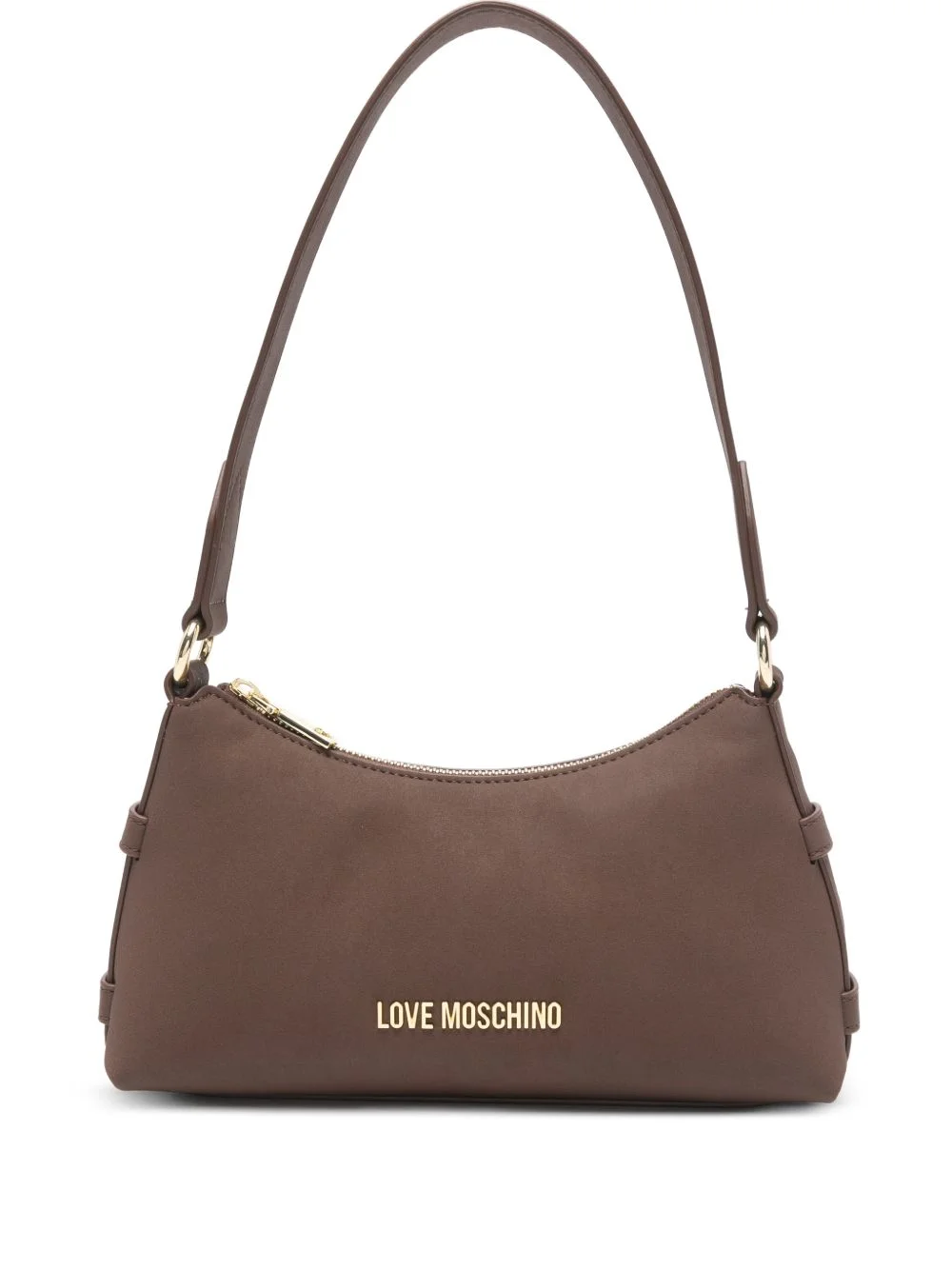 logo leather tote bag - 1