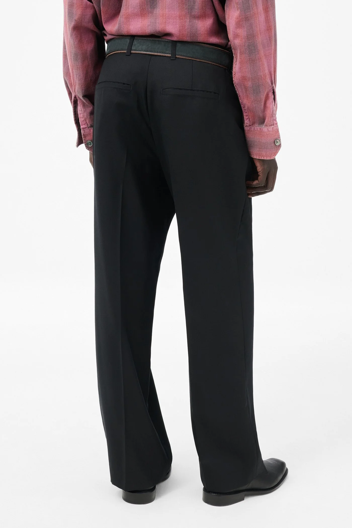 Our Legacy Borrowed Chino Black Panama Wool | REVERSIBLE