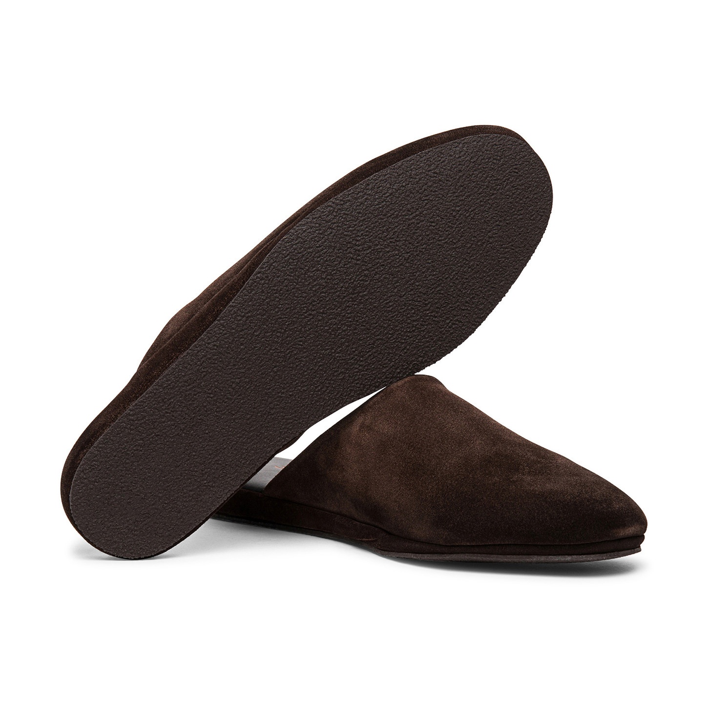 Men's brown leather slipper - 3
