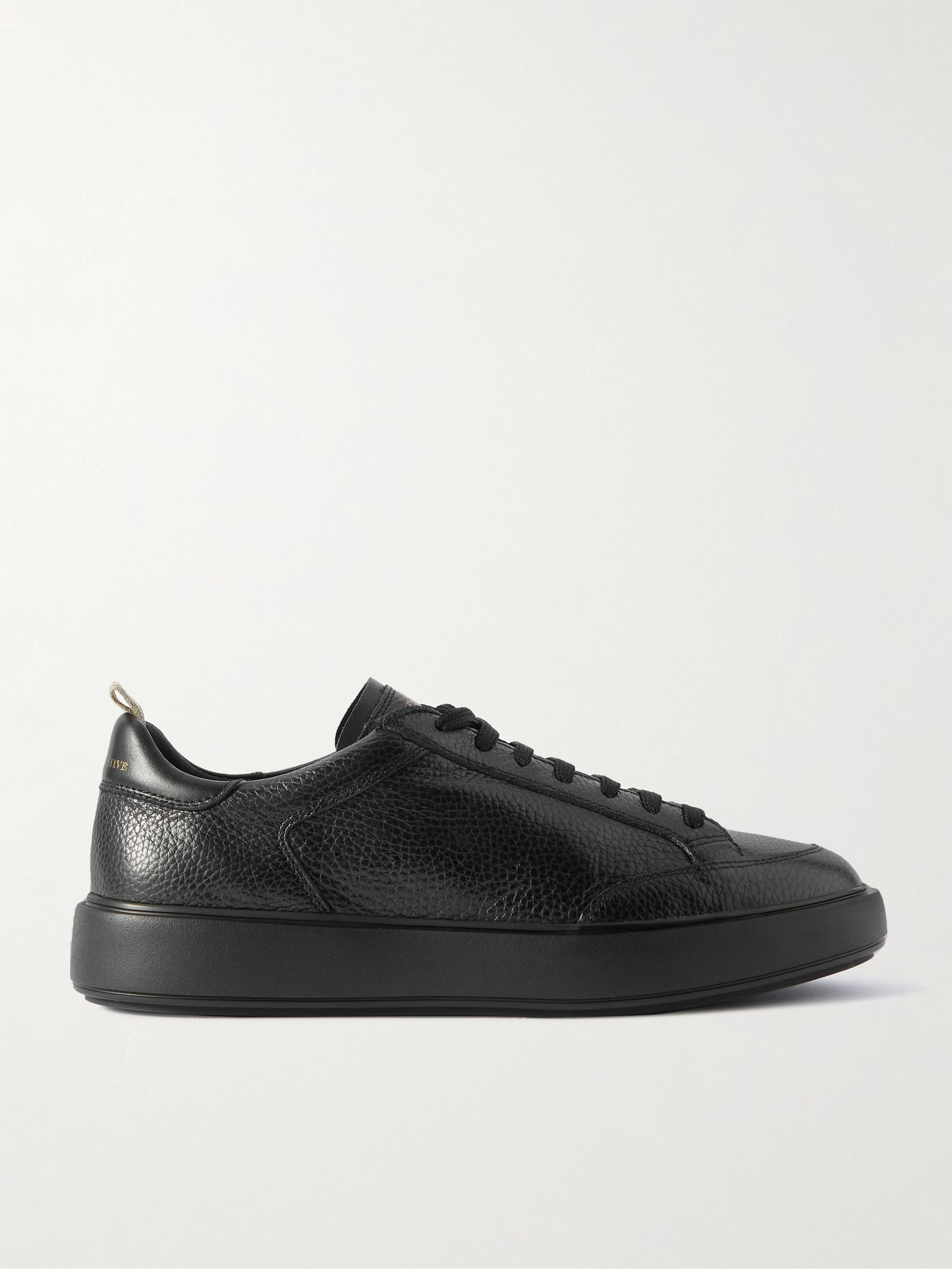 Sequel 001 Full-Grain Leather Sneakers Black - 1