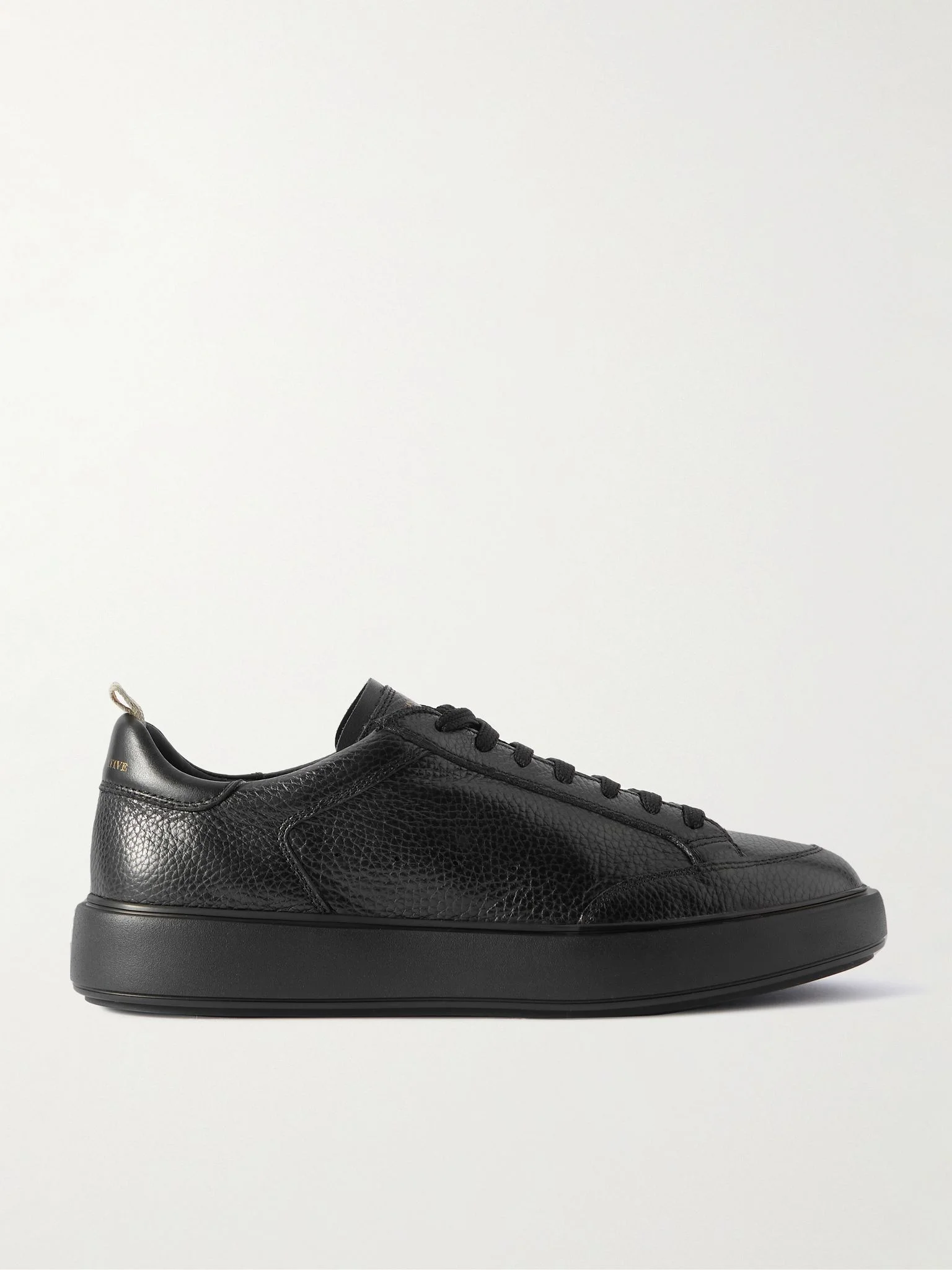 Sequel 001 Full-Grain Leather Sneakers Black - 1