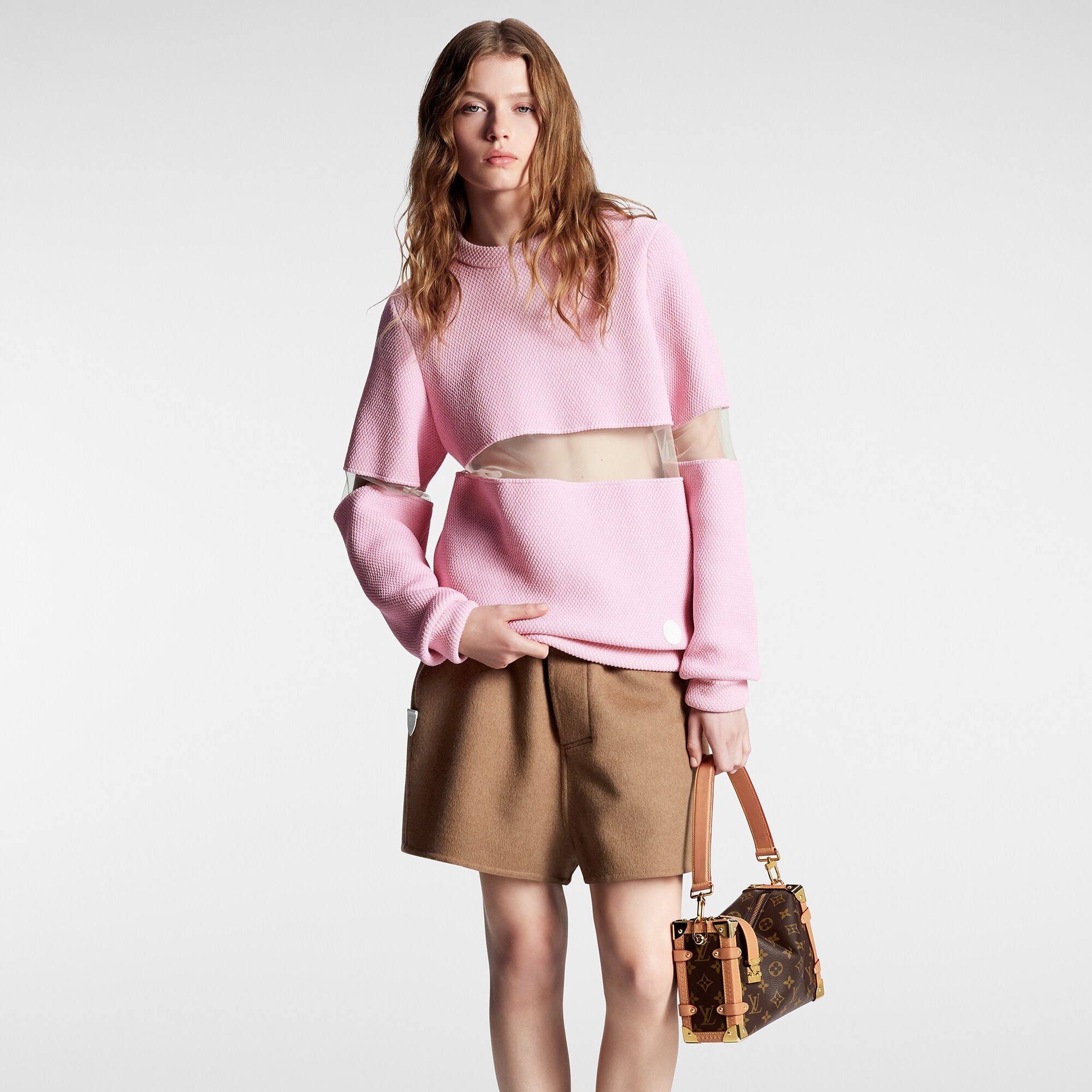 Tulle Insert Knit Pullover - 5