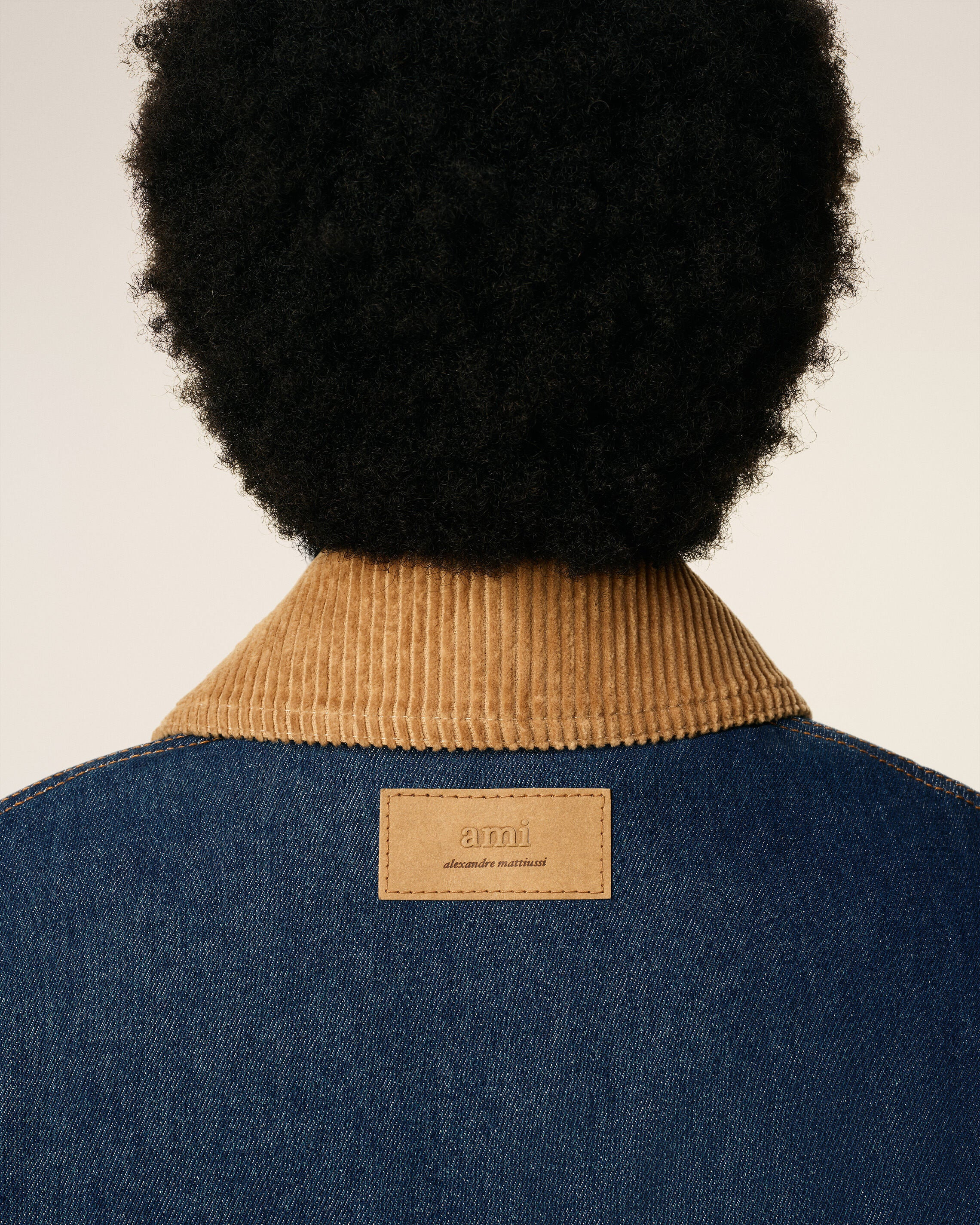 BLUE COTTON PADDED WORKER JACKET - 4