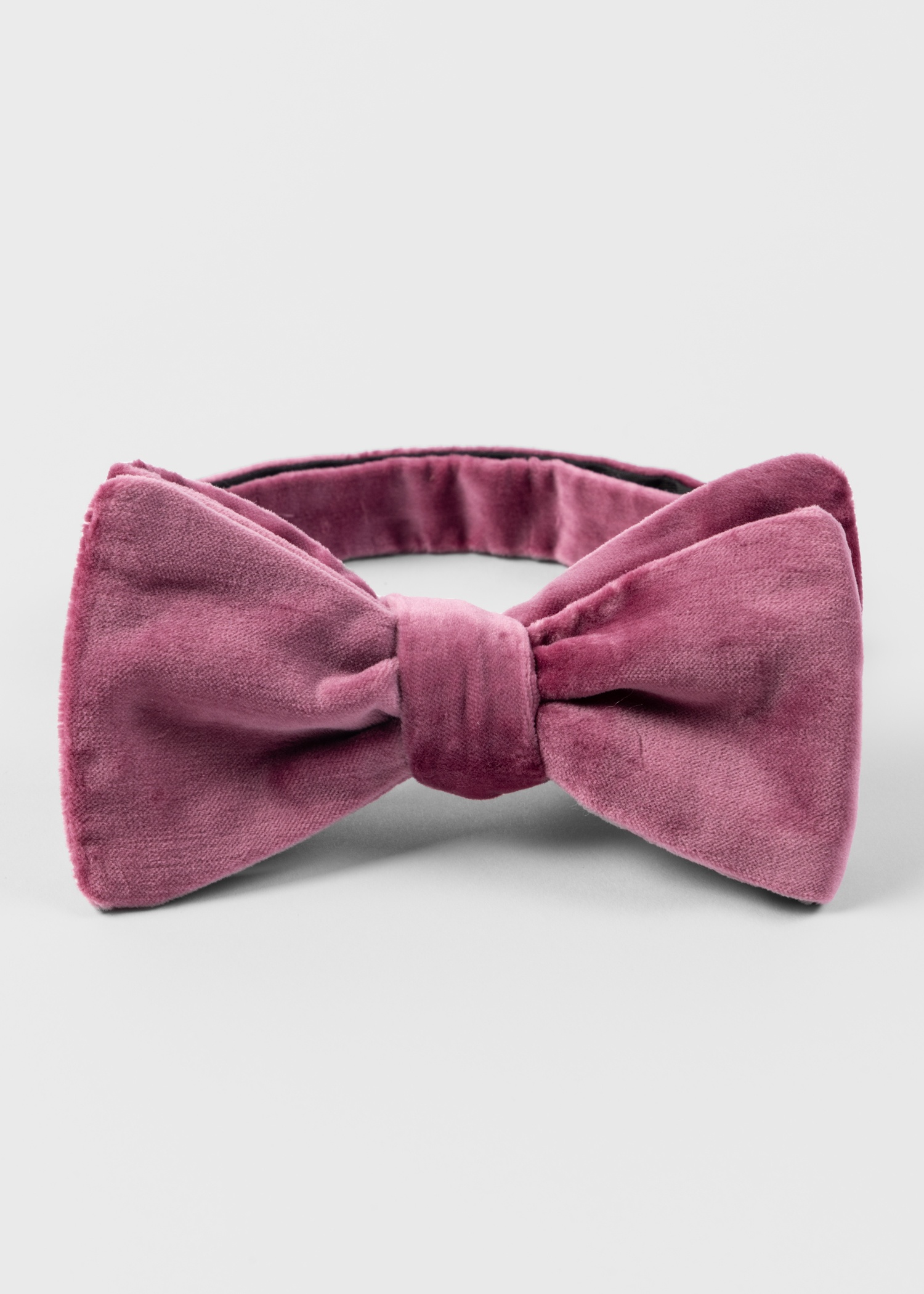 Fuchsia Velvet Self-Tie Bow Tie - 2