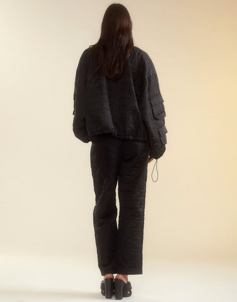 Downtown Quilted Bomber Jacket 8