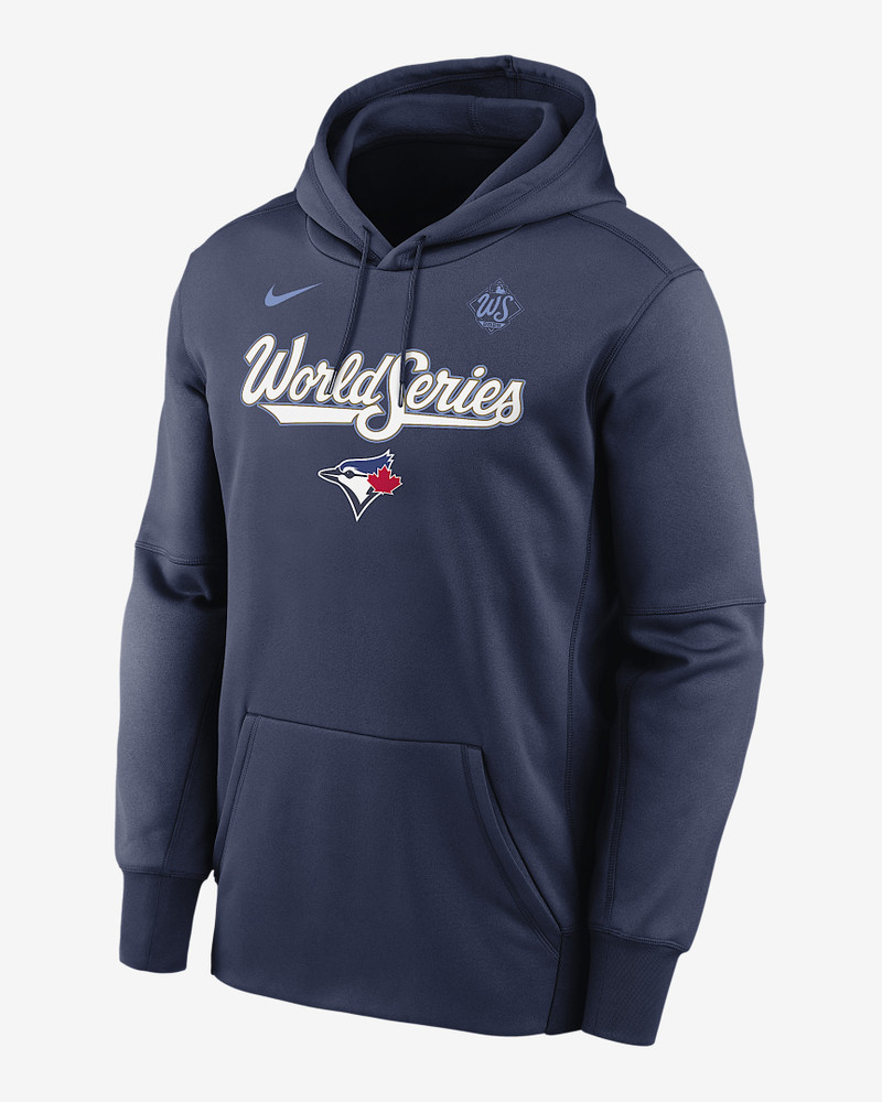 Toronto Blue Jays 2025 World Series Participant Authentic Collection Men’s Nike Therma MLB Pullover 1