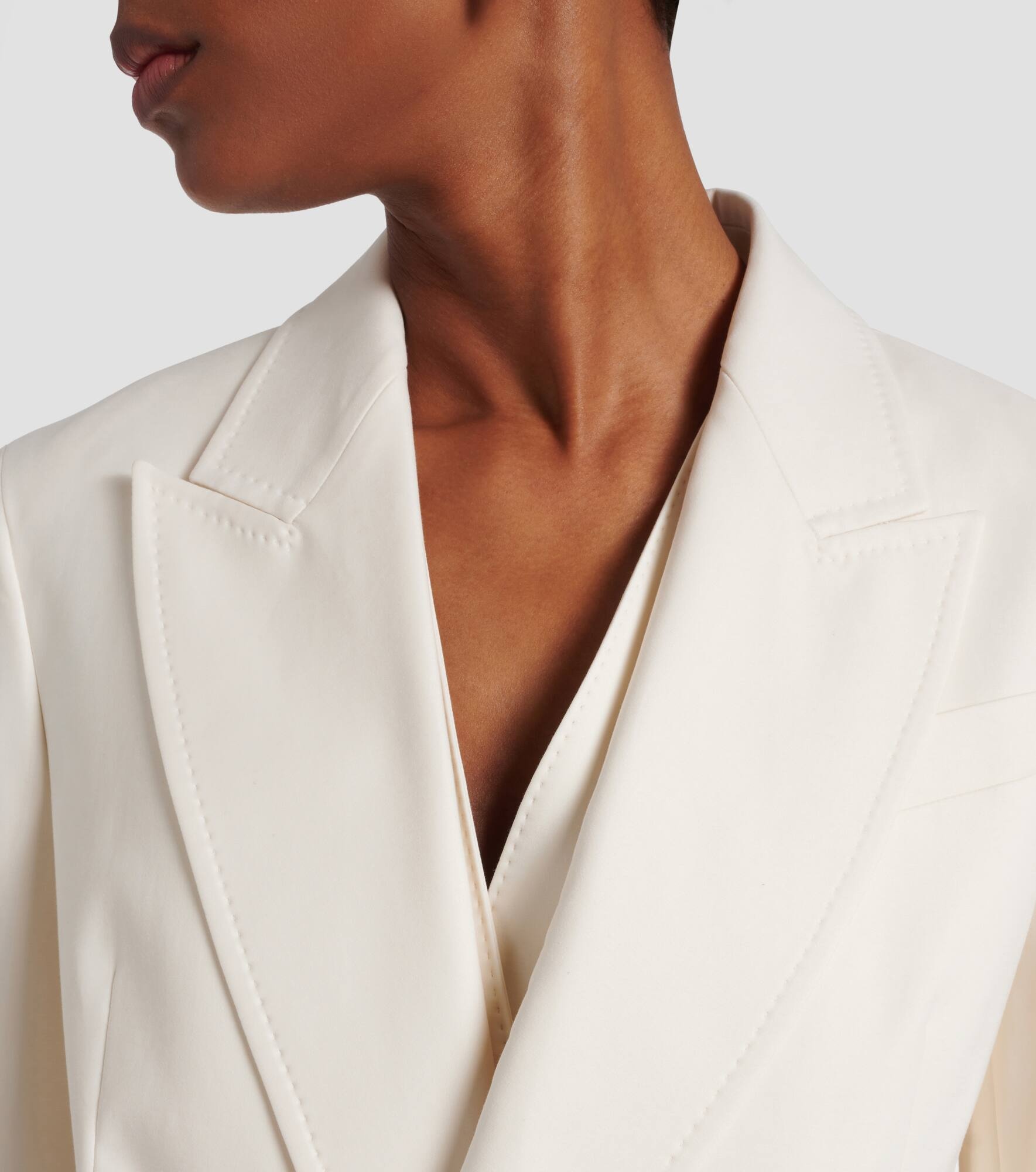 Suez double-breasted cotton-blend blazer - 4