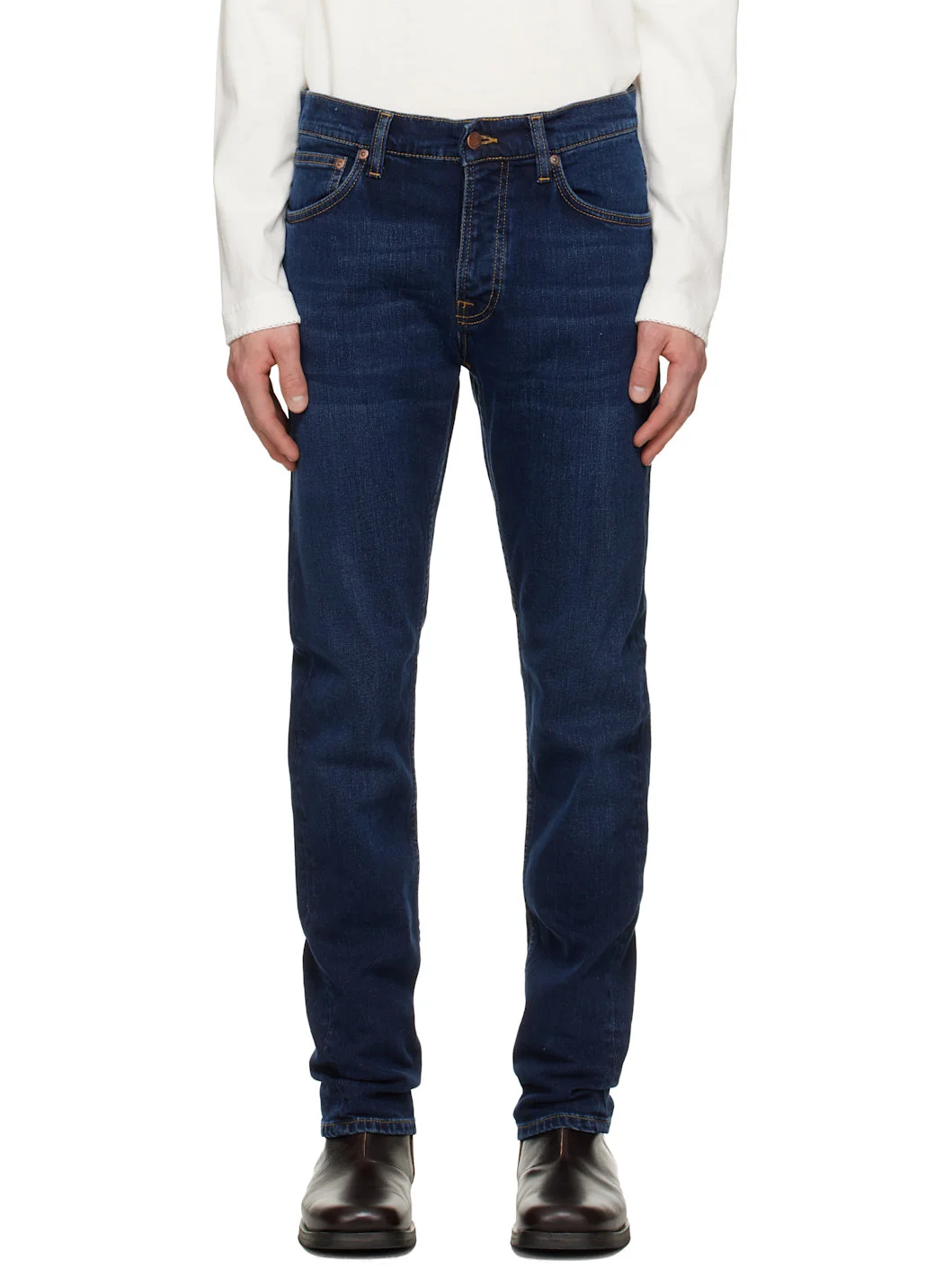 Navy Grim Tim Jeans - 1