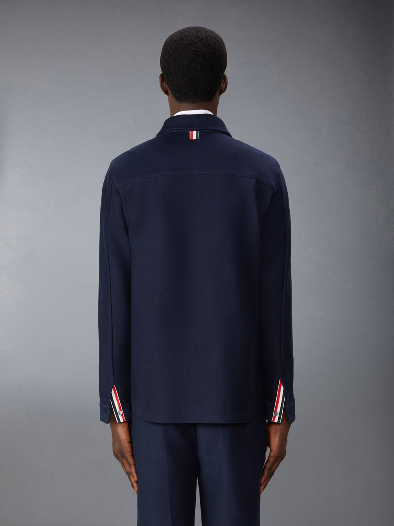 Thom Browne Knit Cotton Shirt Jacket outlook