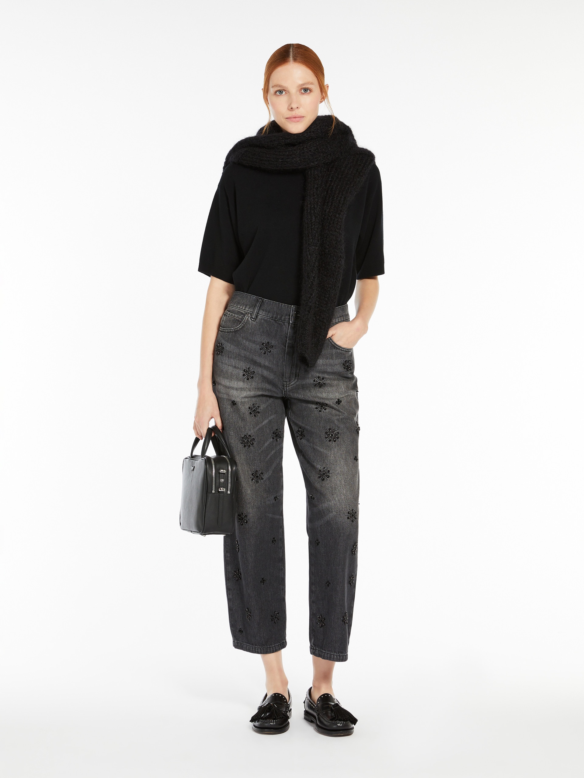 MANETTA Sequinned denim jeans - 2