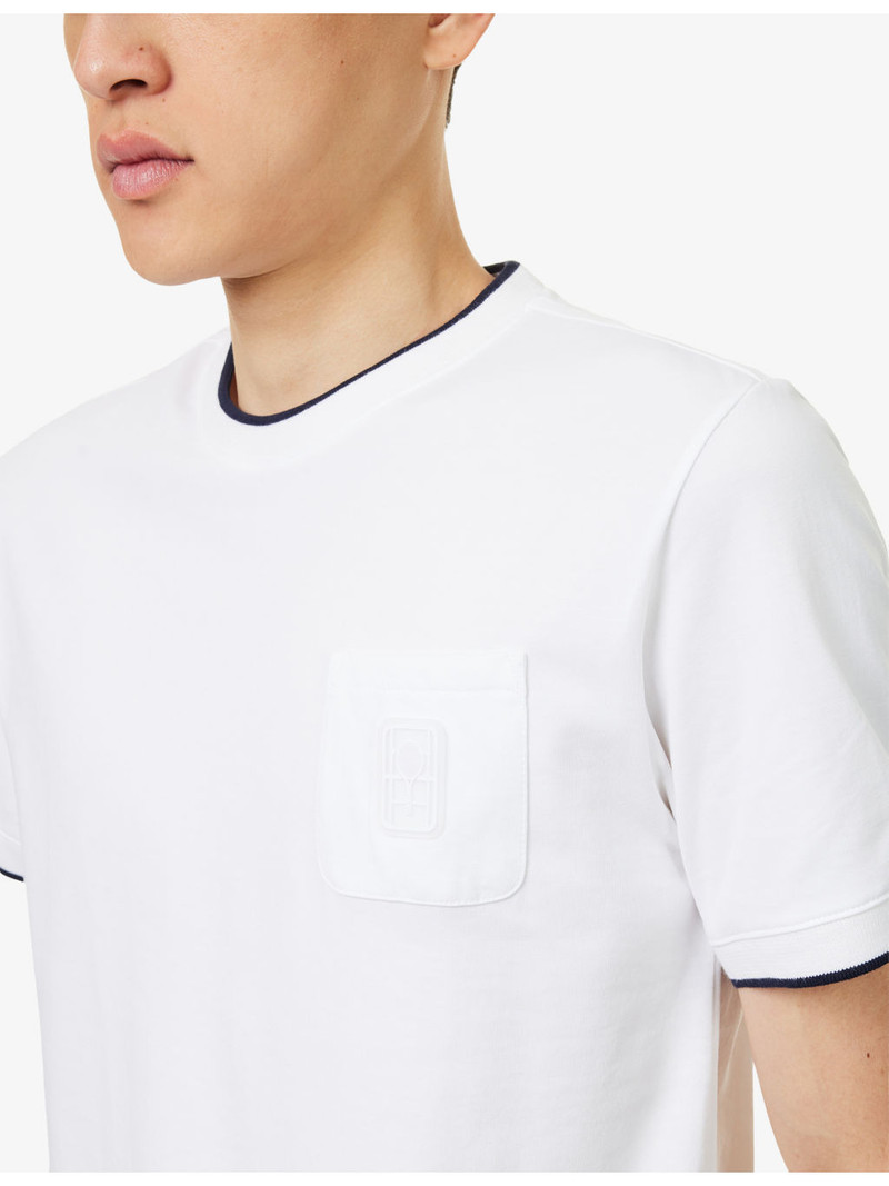 Tennis Heritage Patch-Pocket Cotton-Blend T-Shirt 5