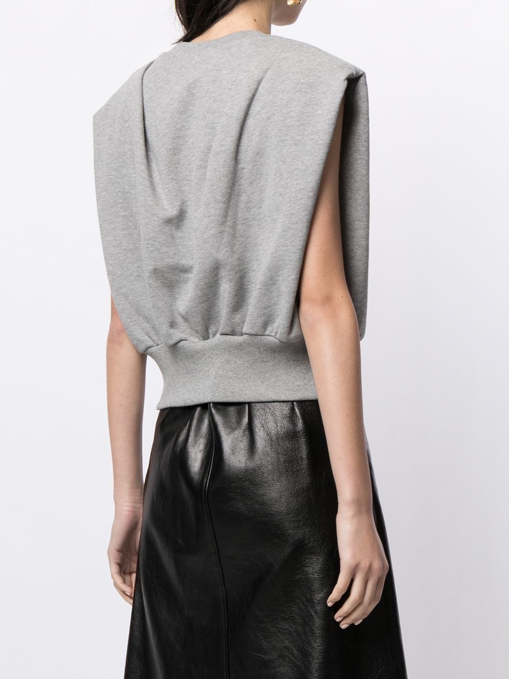 sleeveless French Terry top - 4