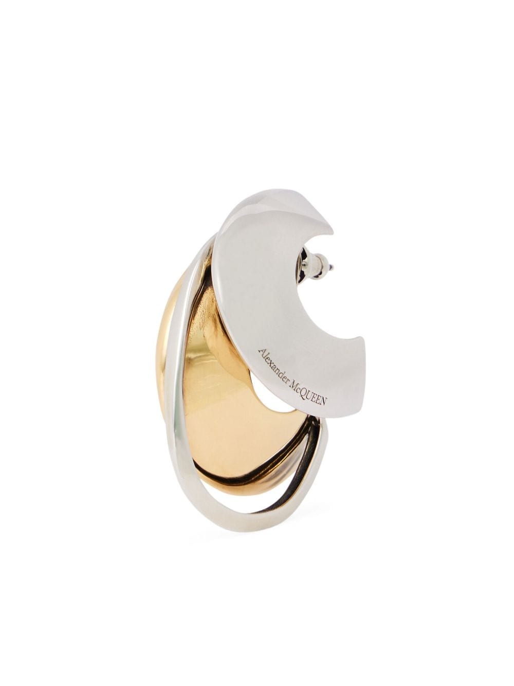 Accumulation faceted single earring - 1