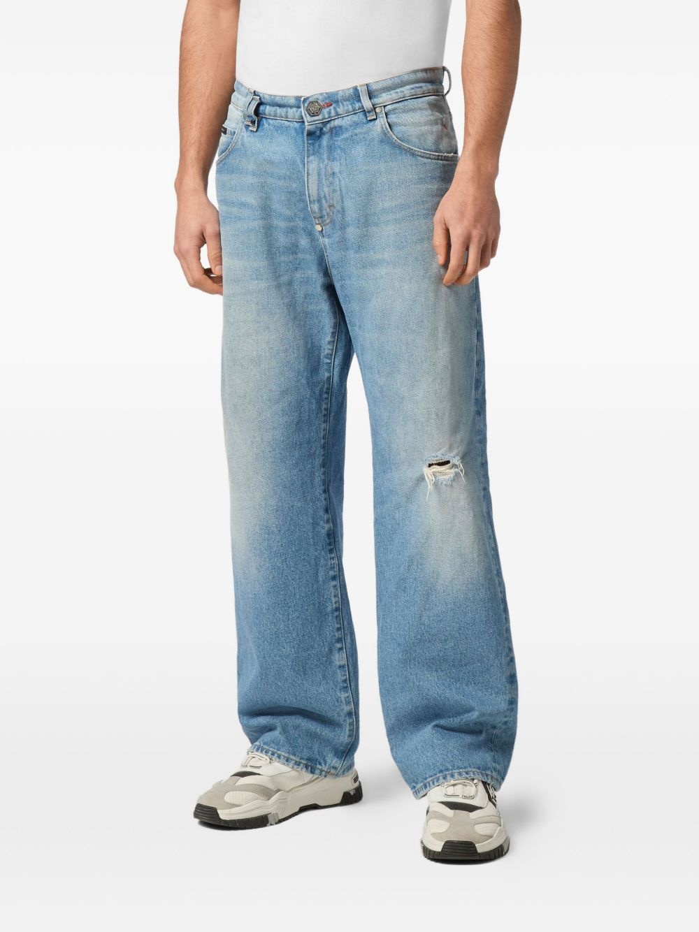 logo-patch jeans - 3