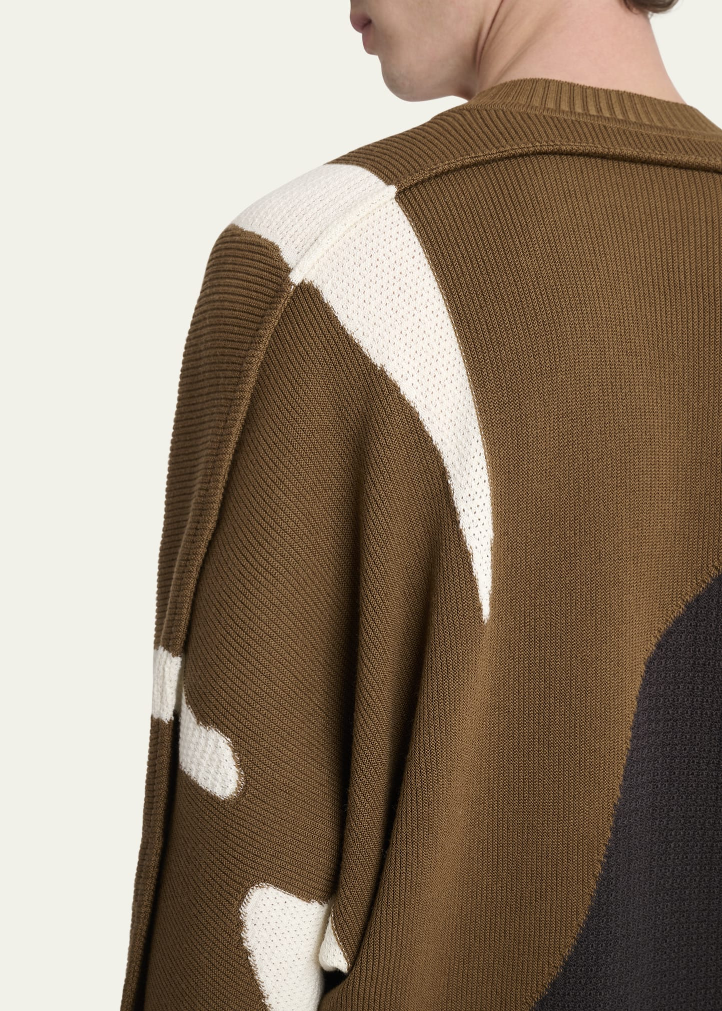 Men's Multi Agate Knit Relaxed Crewneck Sweater - 5
