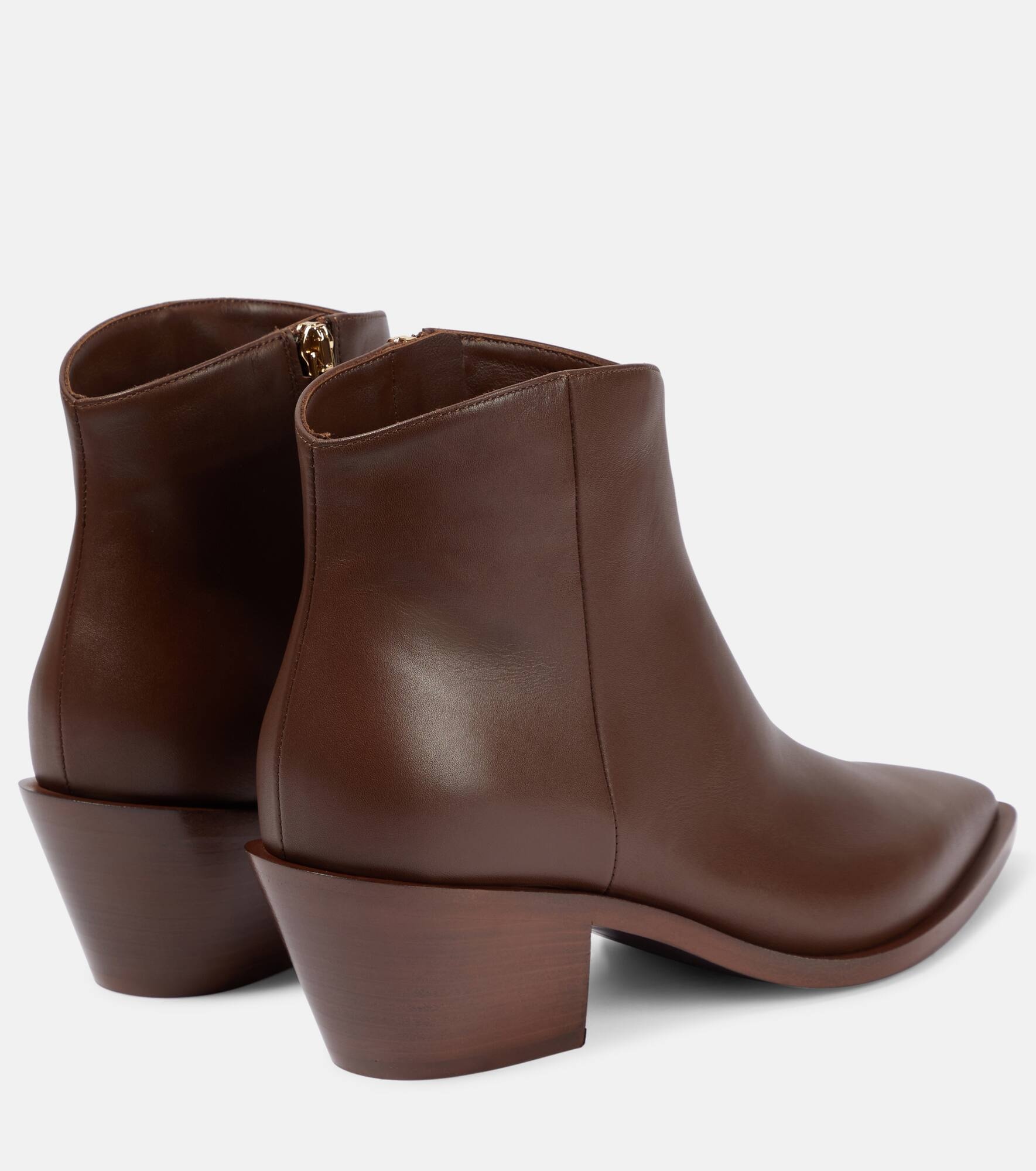 Frankie leather ankle boots - 3