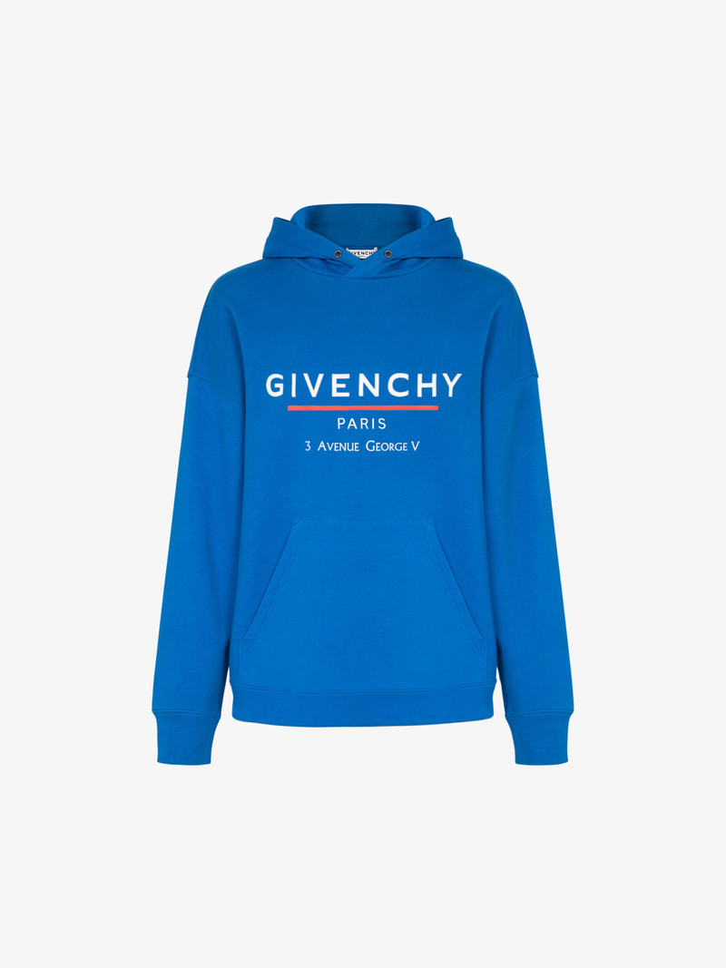 GIVENCHY Label printed hoodie 1