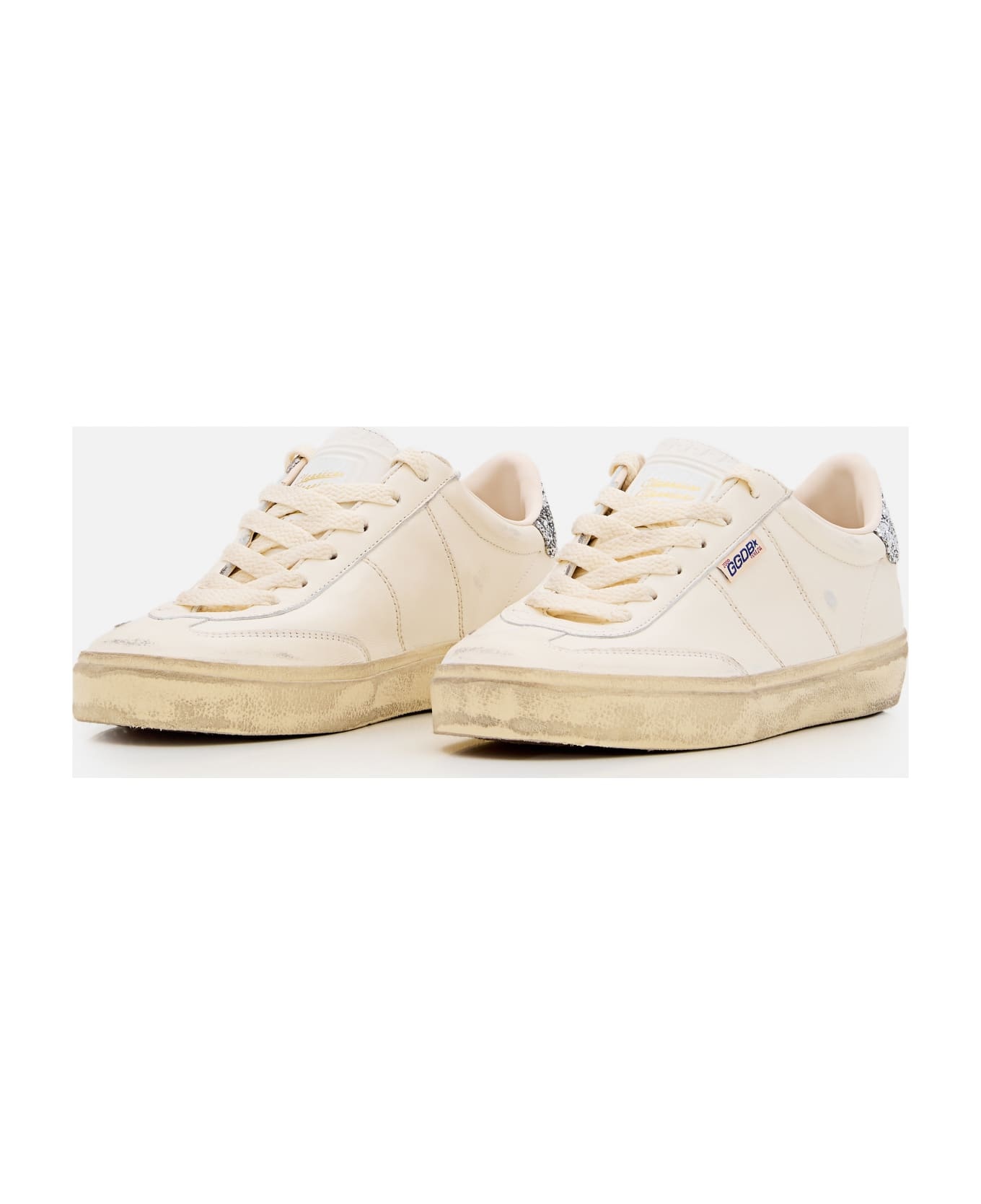 Soul Star Distressed Glittered Lace-up Sneakers - 2