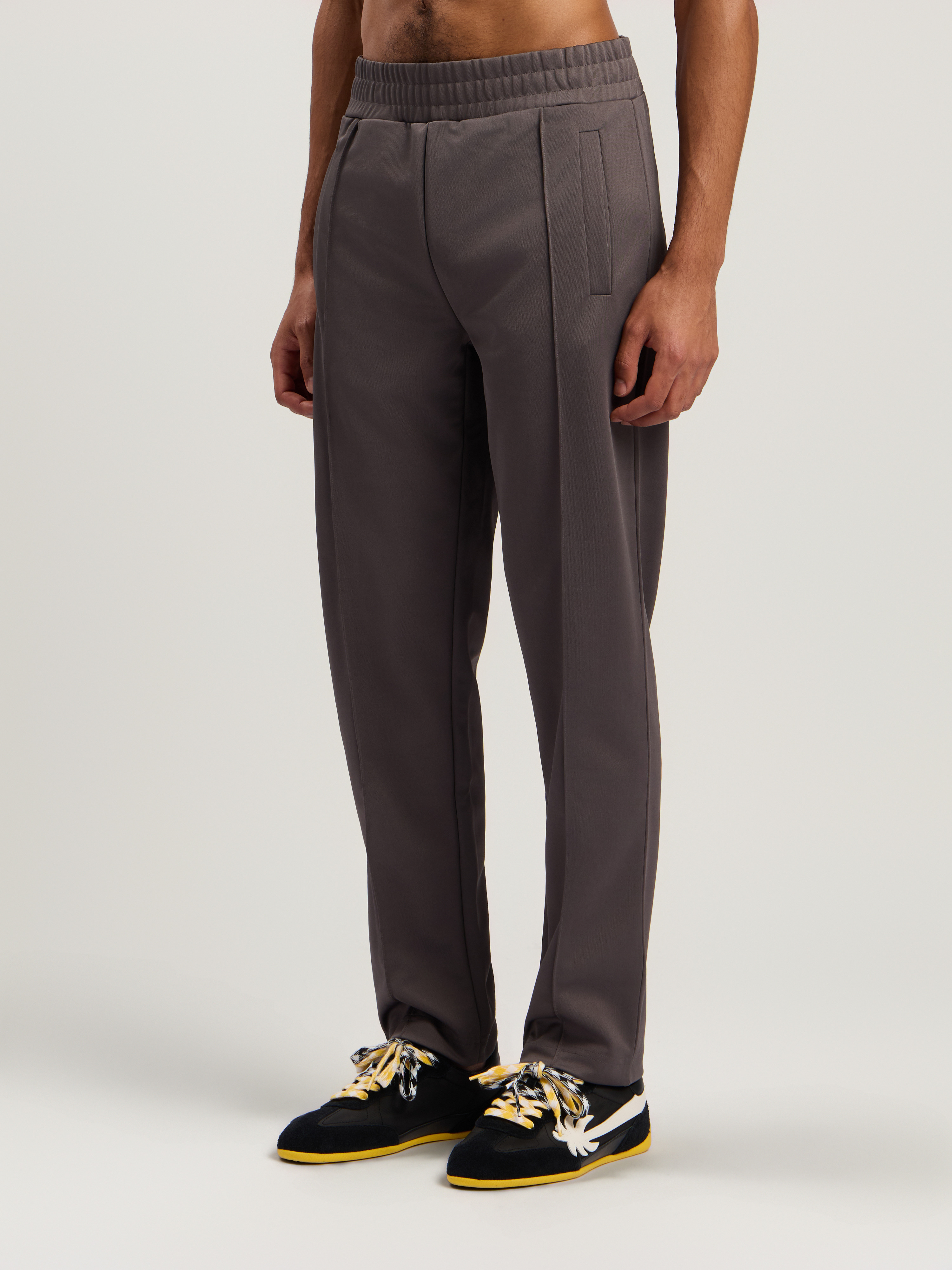 Back Curved Logo Track Pants - 4