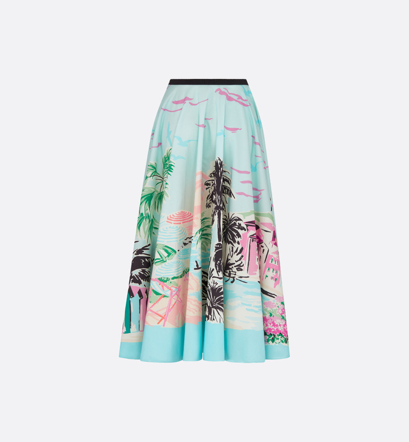 Dior Dior Souvenir Mid-Length Flared Skirt outlook