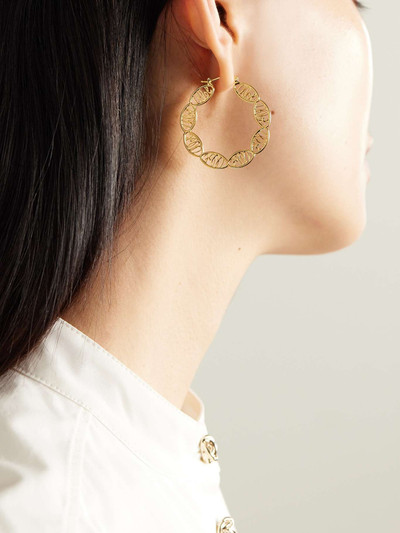 Chloé Darcey gold-tone hoop earrings outlook