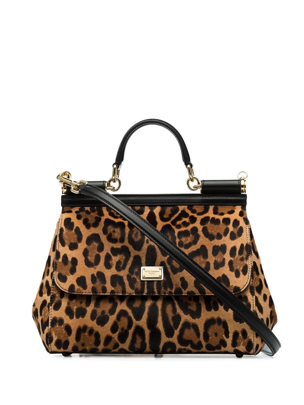 medium Sicily leopard-print tote - 1