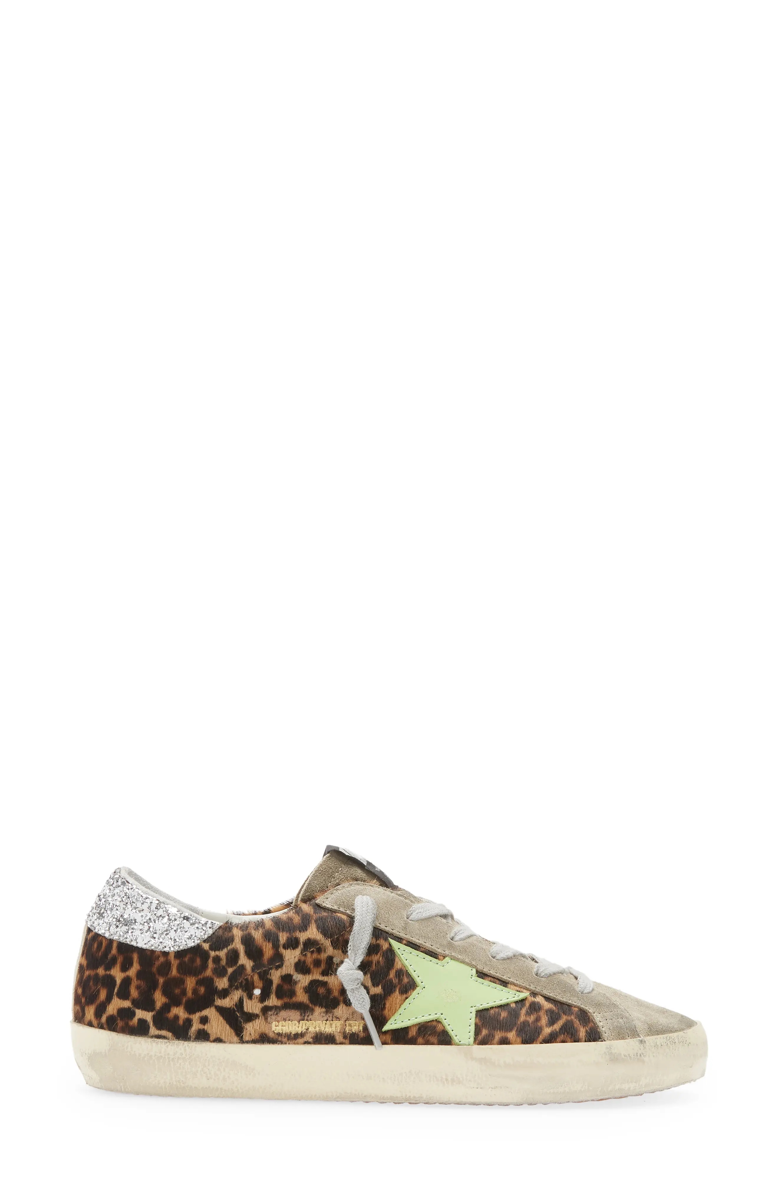 Super-Star Low Top Sneaker in Leo/Green/Taupe/Silver - 3