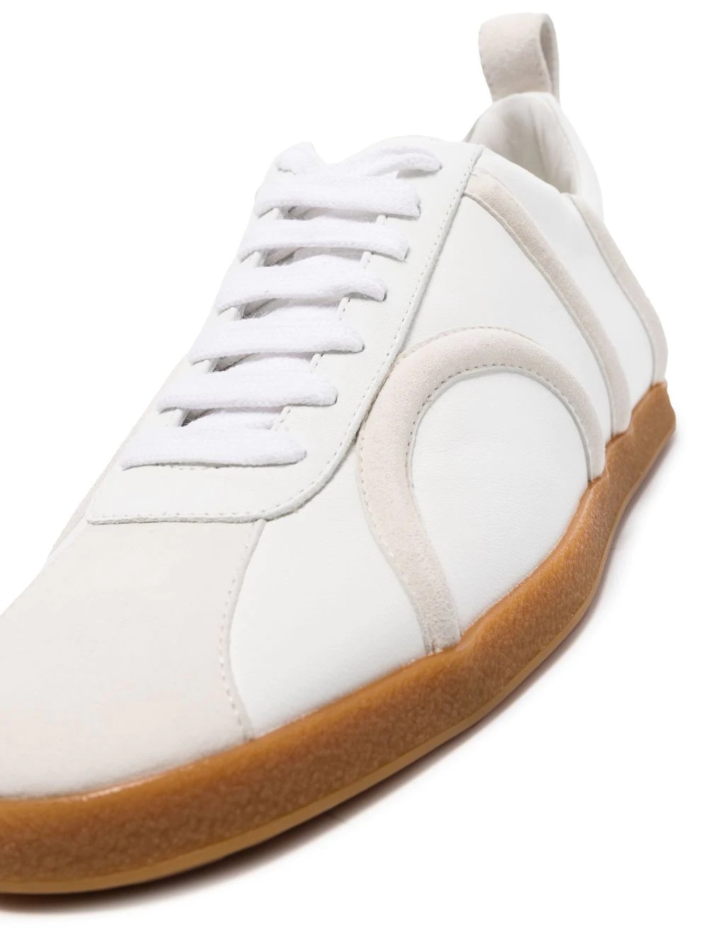 low-top lace-up trainers - 3