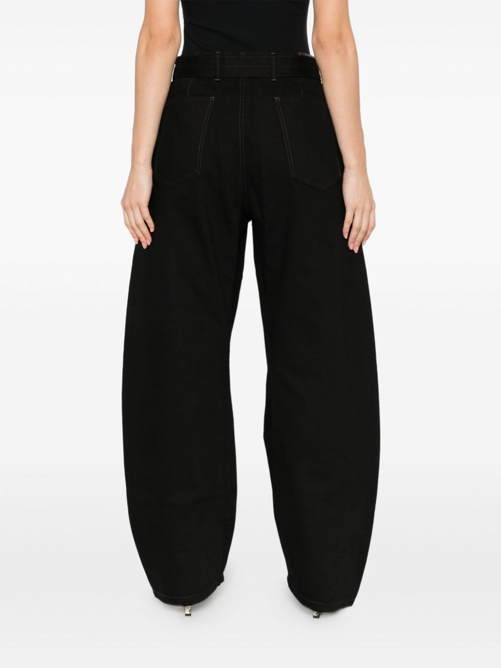 Twisted denim cotton jeans - 5