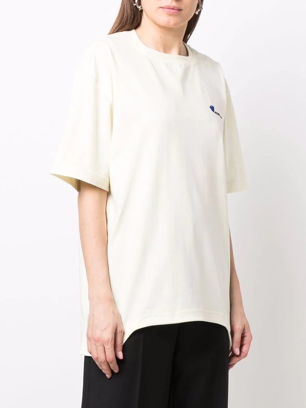 embroidered logo T-shirt - 3