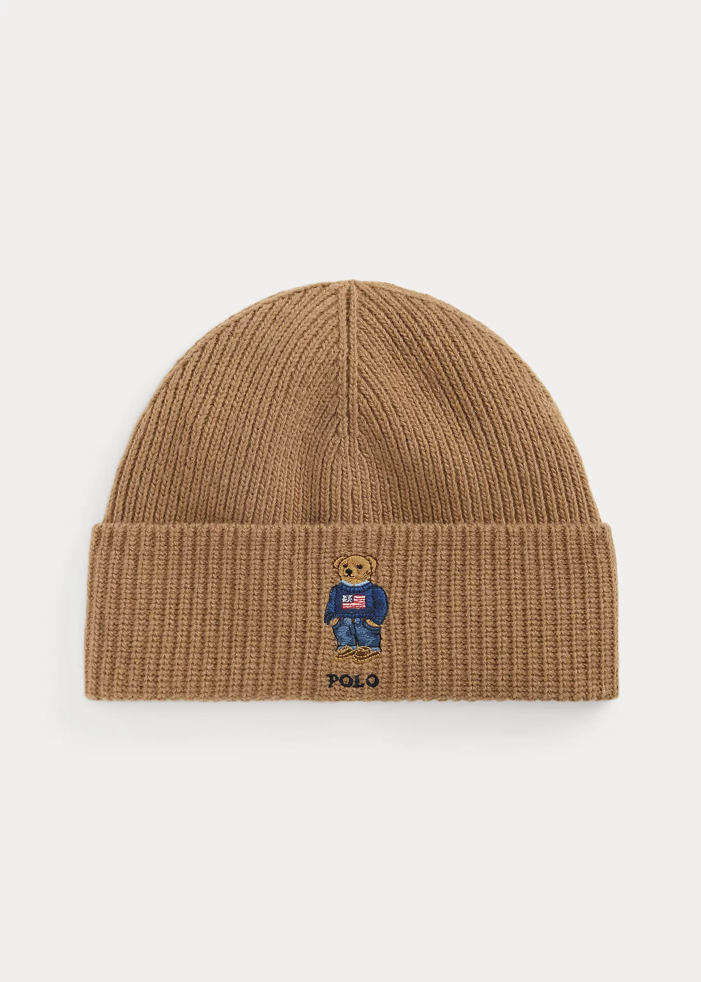 Polo Bear Rib-Knit Beanie - 1