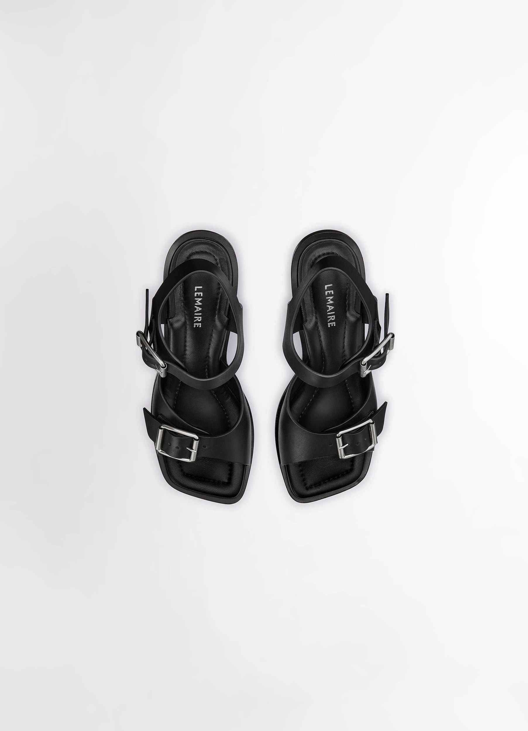 SQUARE HEELED SANDALS WITH STRAPS 80 - 5