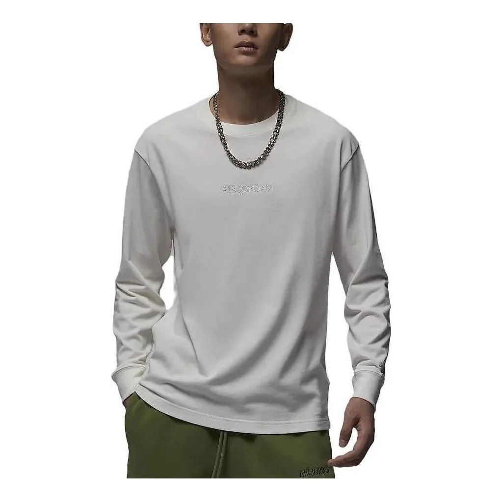 Air Jordan Wordmark Long Sleeve T-Shirt 'White' FJ0703-133 - 1