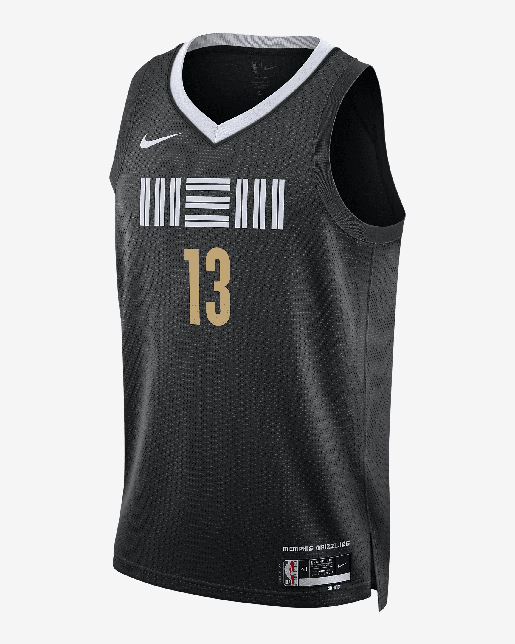 Jaren Jackson Jr Memphis Grizzlies City Edition 2023/24 Nike Men's Dri-FIT NBA Swingman Jersey - 1