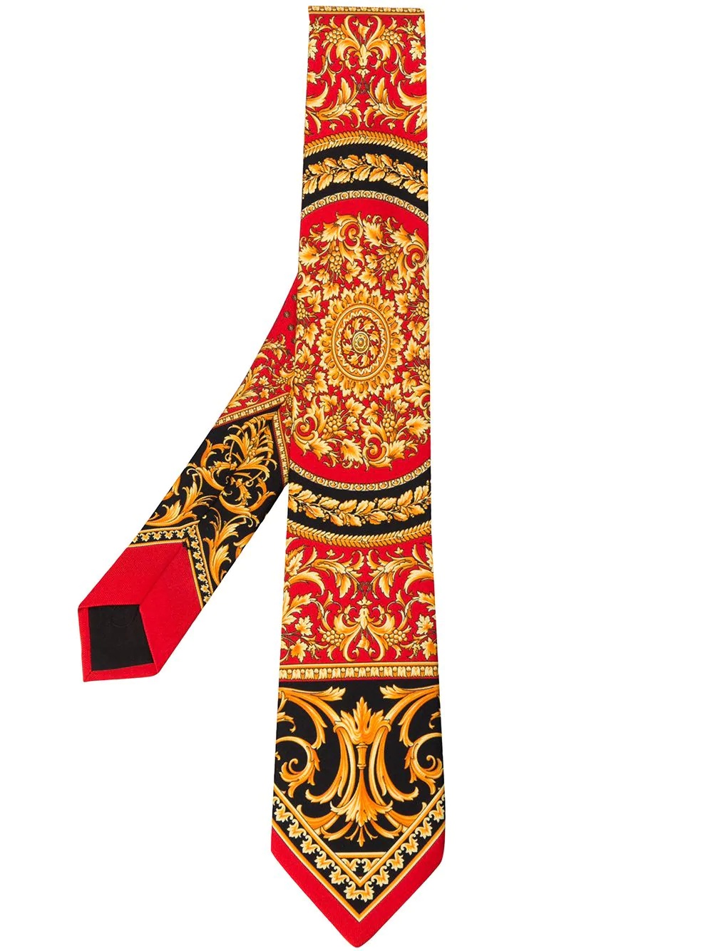 Barocco print tie - 1