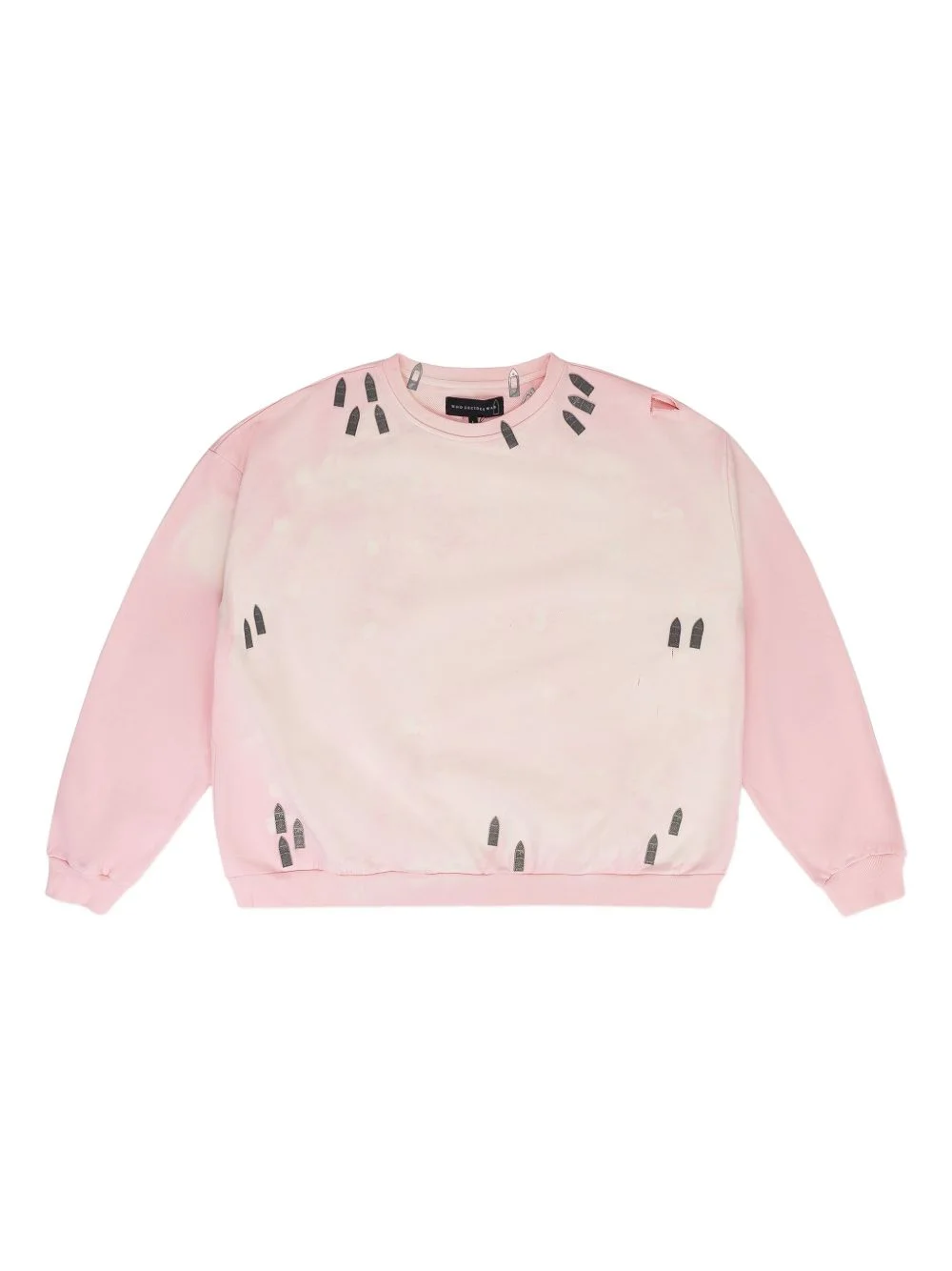 hardware-details crew-neck sweatshirt - 1