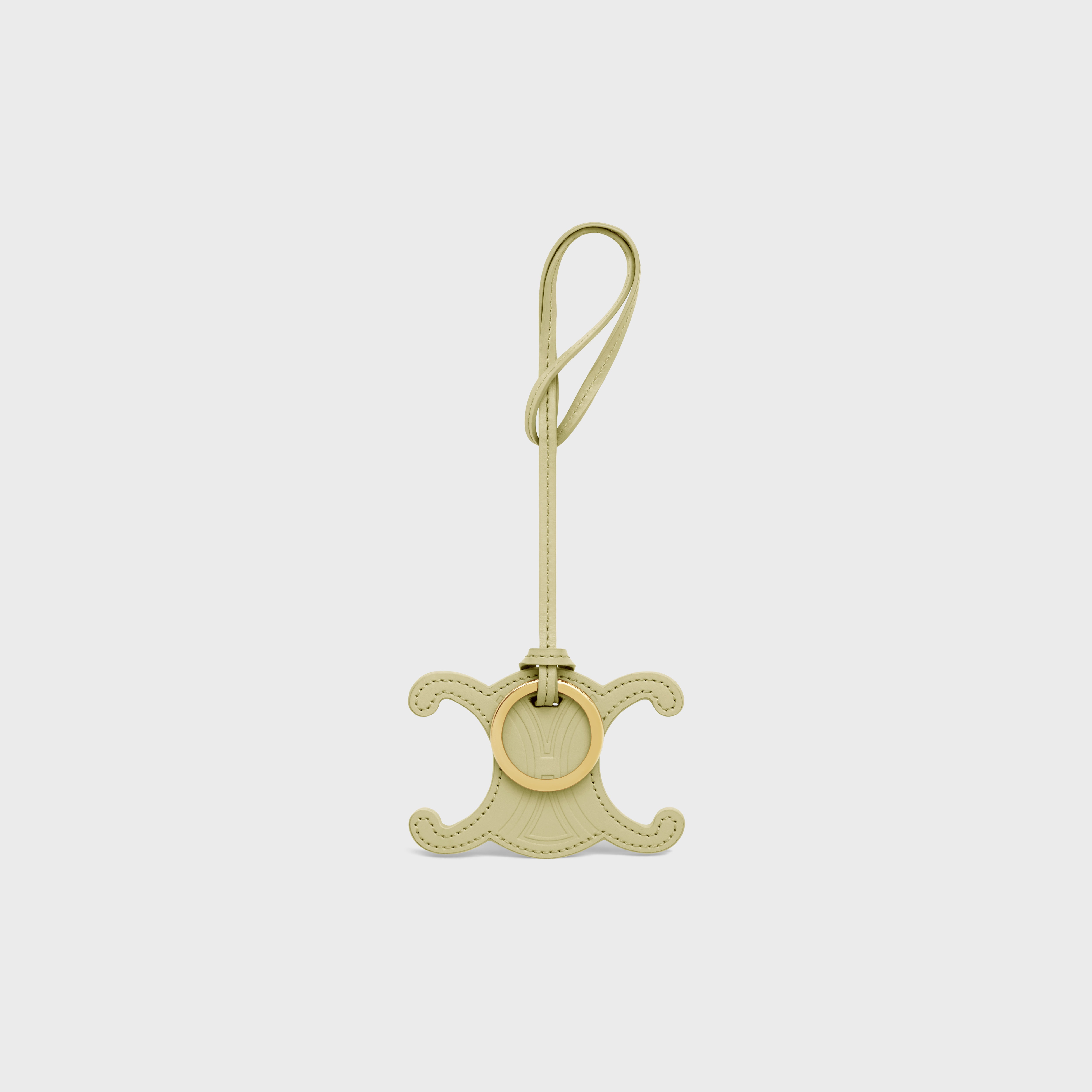 TRIOMPHE KEYRING CHARM IN SMOOTH CALFSKIN - 4