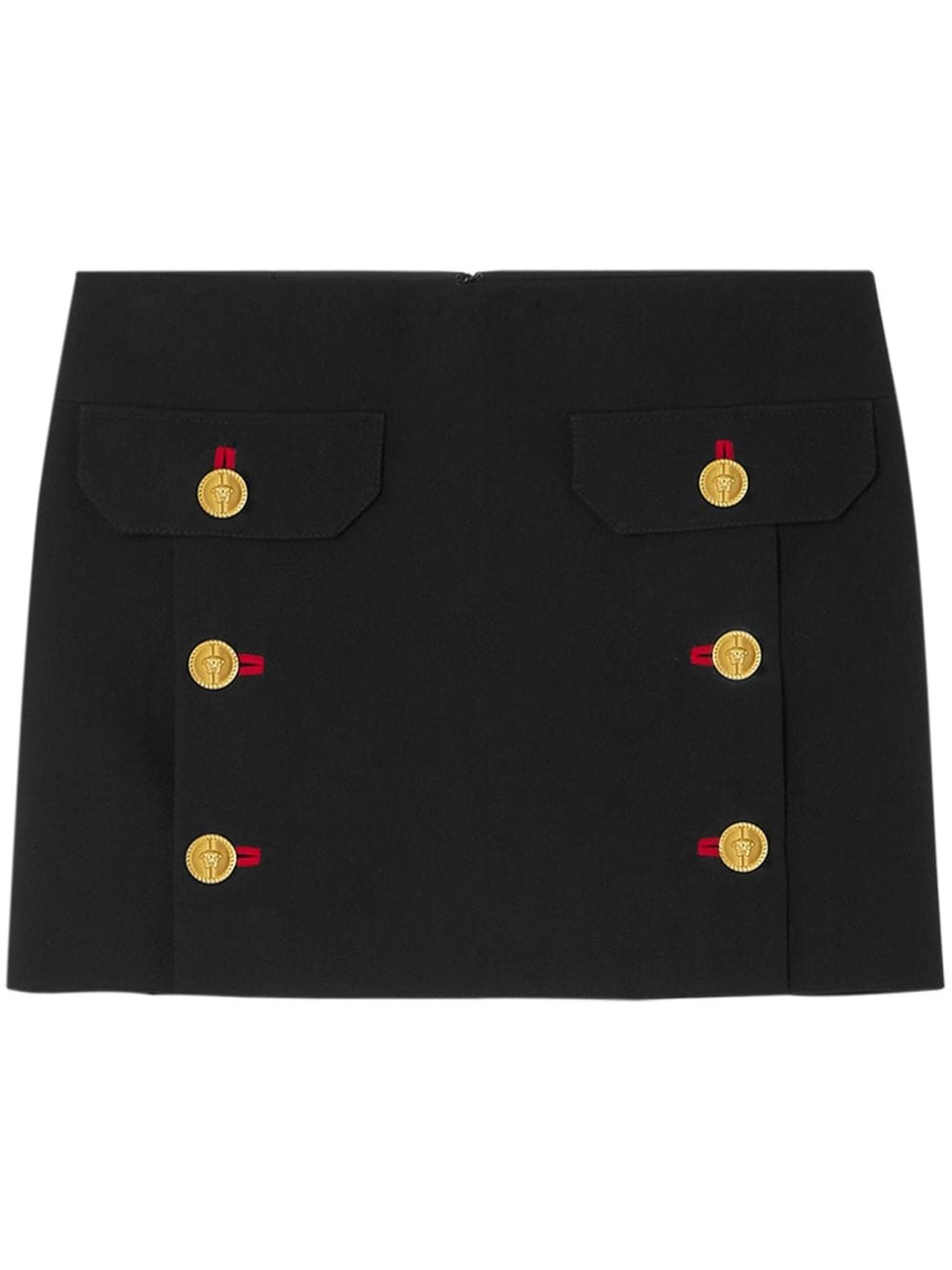 Medusa Head-button mini skirt - 1