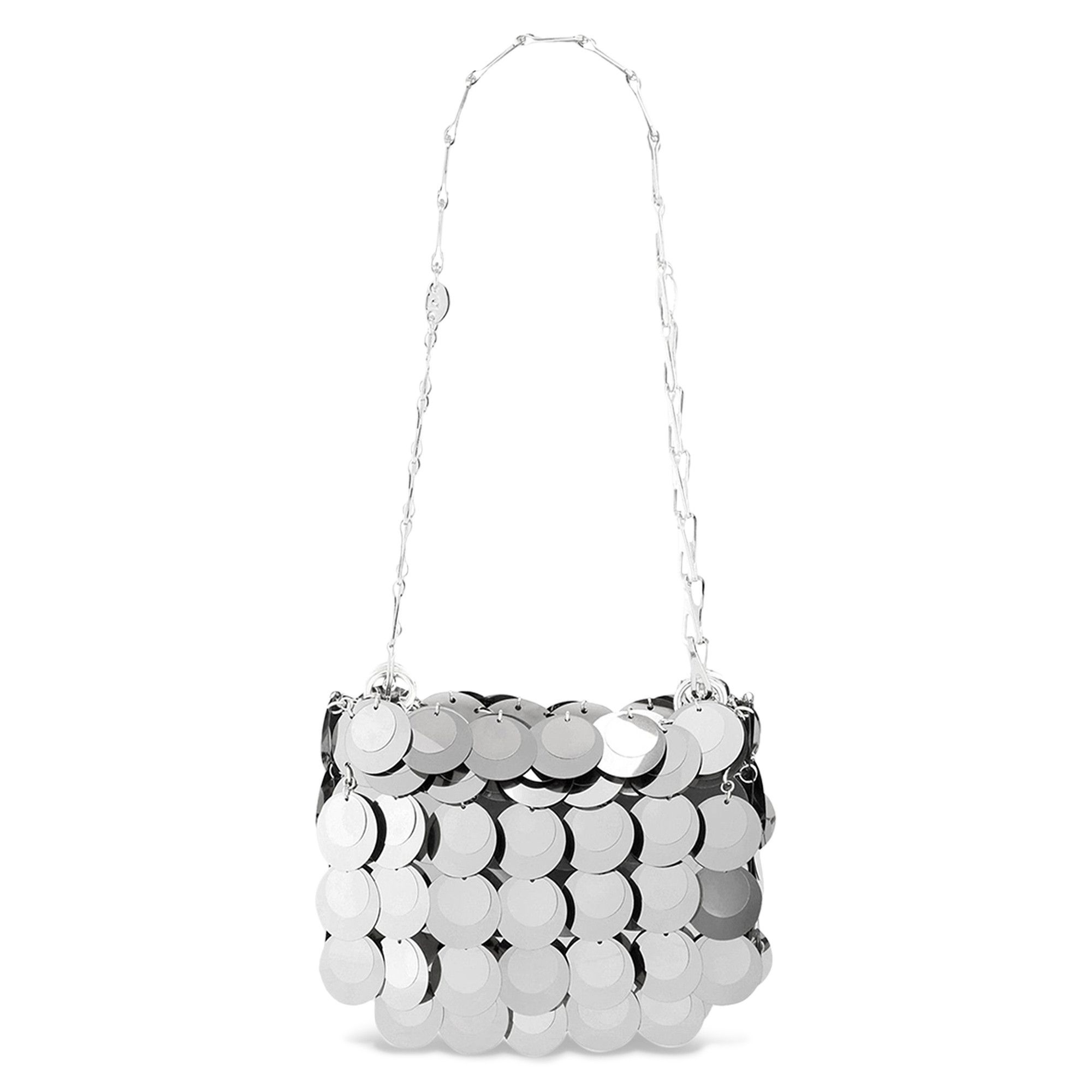 Rabanne Mini Sparkle Layered Bag 'Silver' - 1